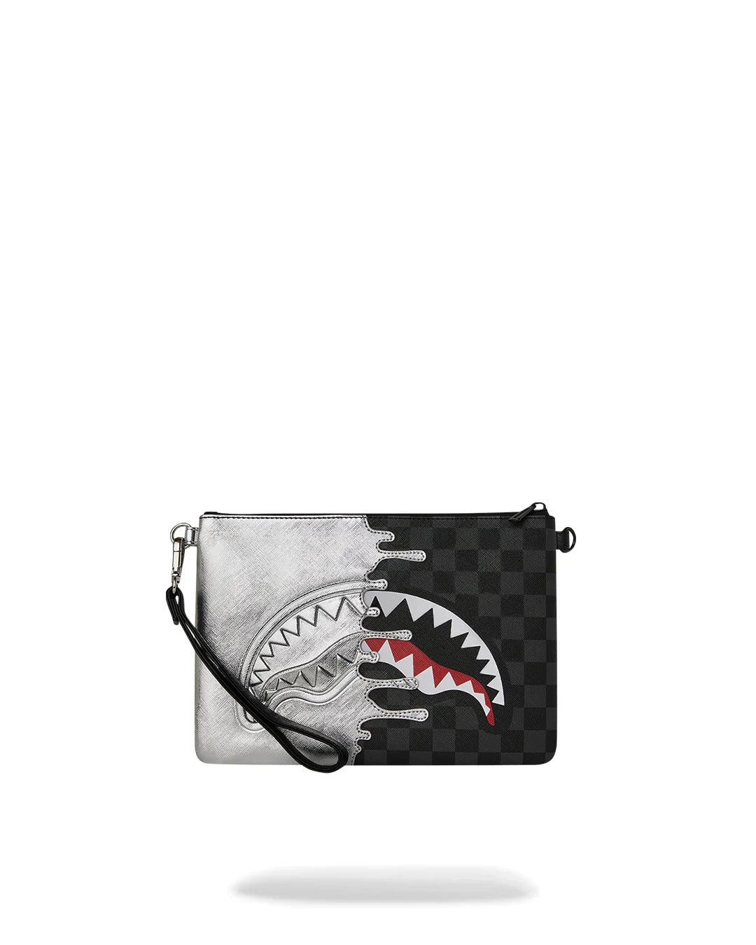 Pochette SILVER SIDE DRIP BLACK CHECK CROSSBODY POUCHETTE