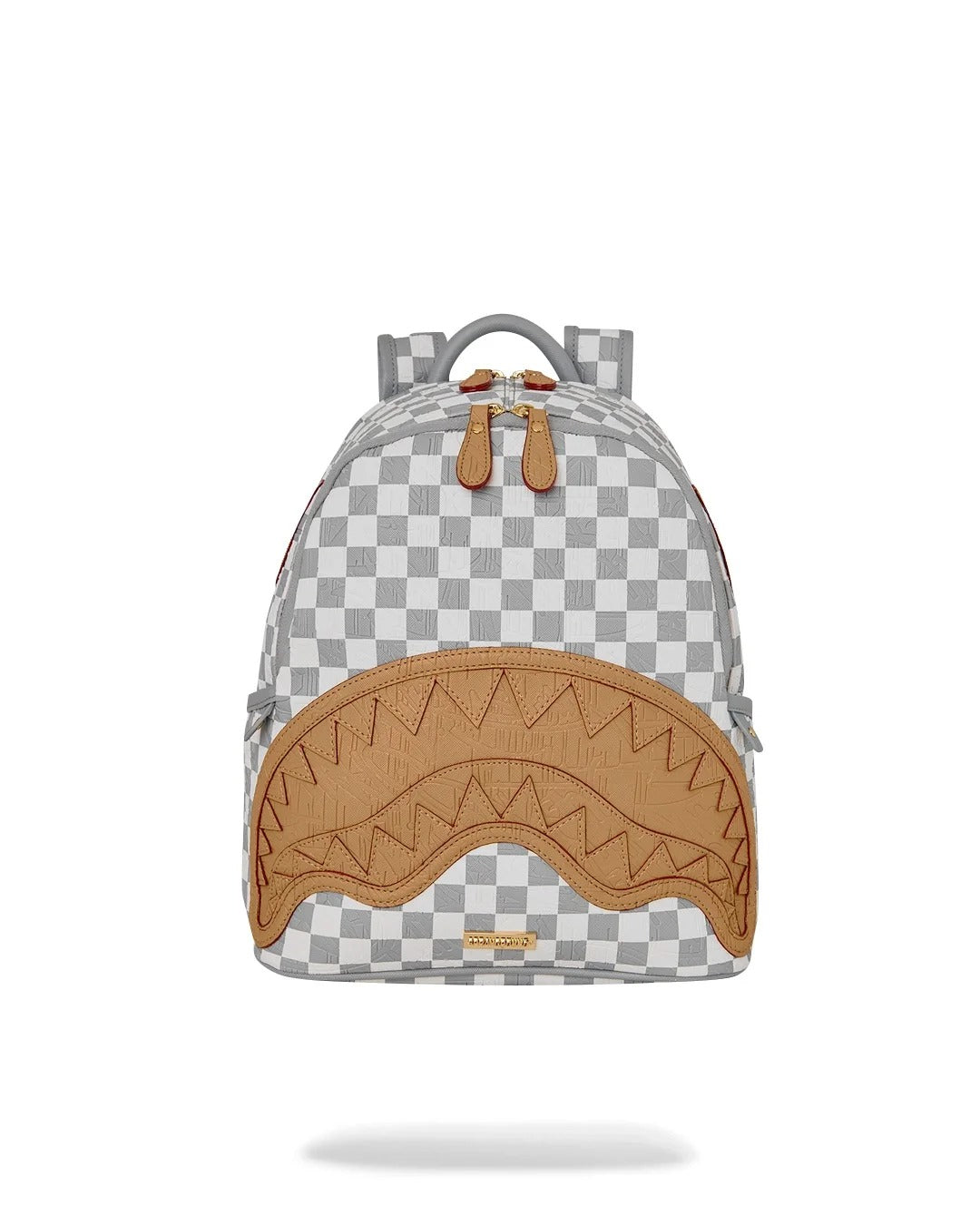 Embossed Cream Check Savage Backpack