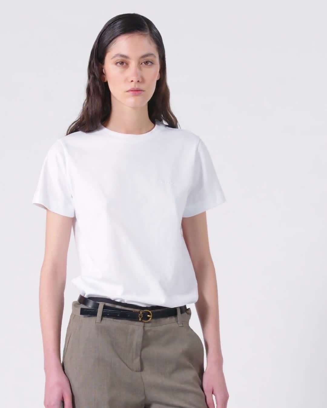 T-shirt START JERSEY LOGO PINKO