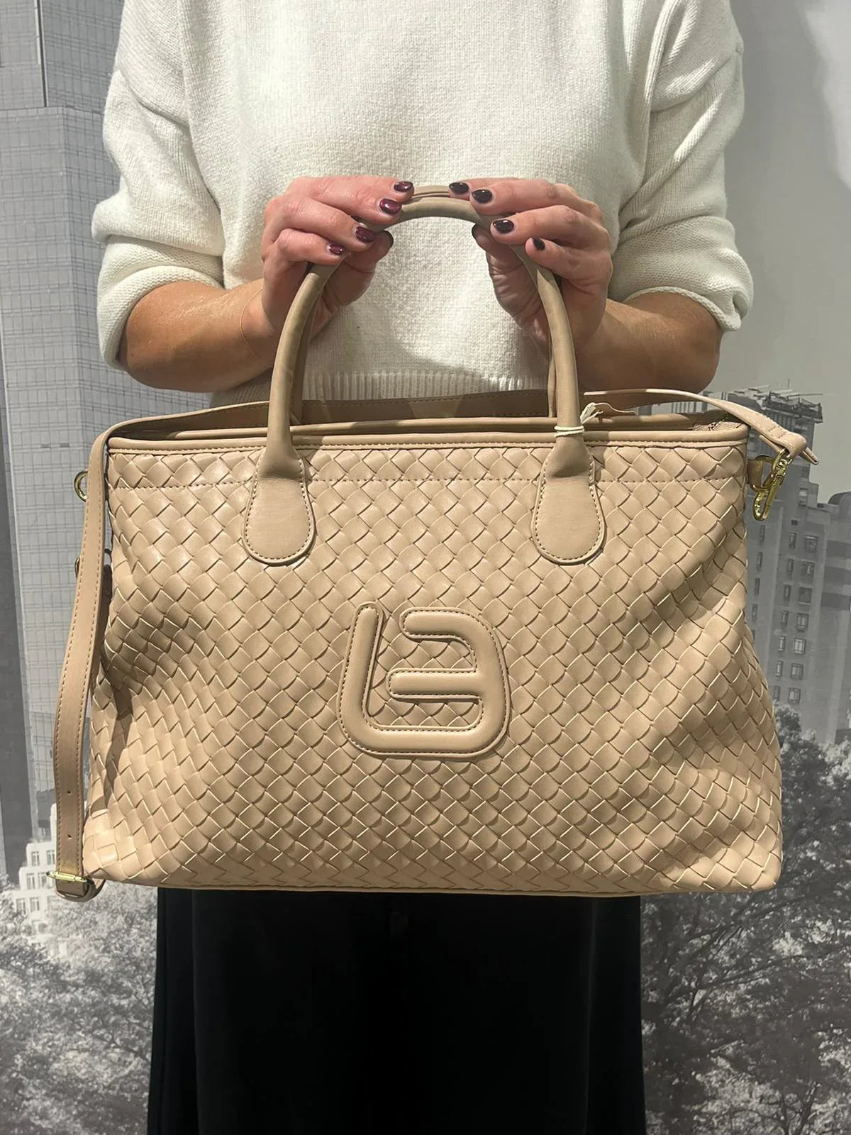 Borsa BALEARI SQUARED WOVEN - M A R K E T S T O R E