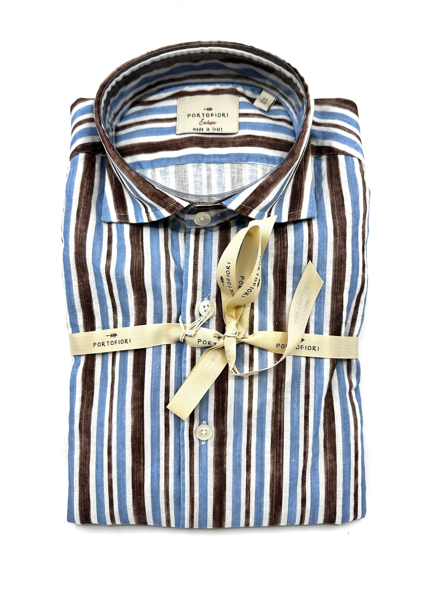 Camicia Lino Cotone Custom Fit