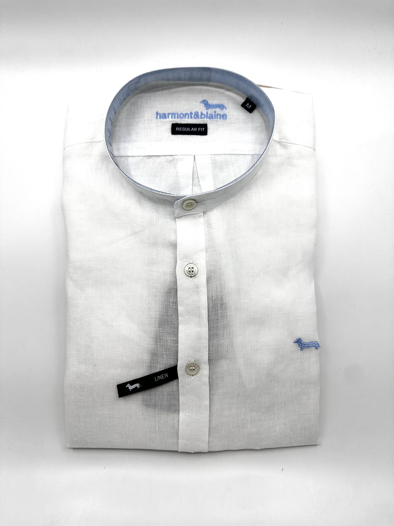 Camicia Coreana Regular Lino