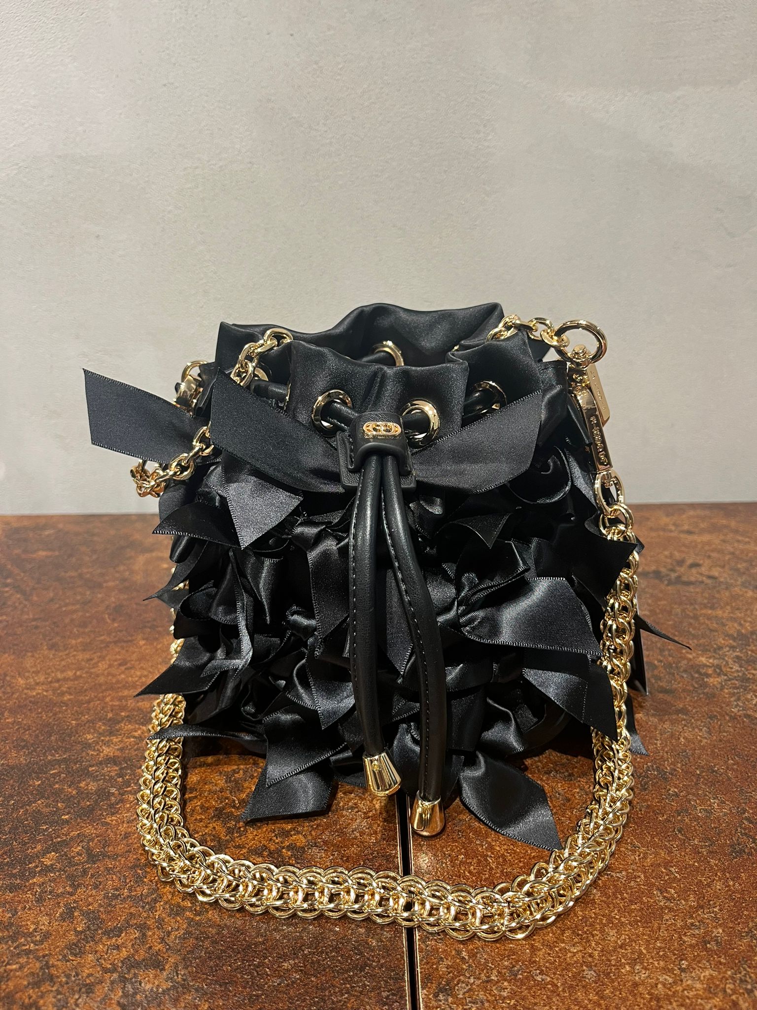 Secchiello BOWS SMALL BUCKET SATIN