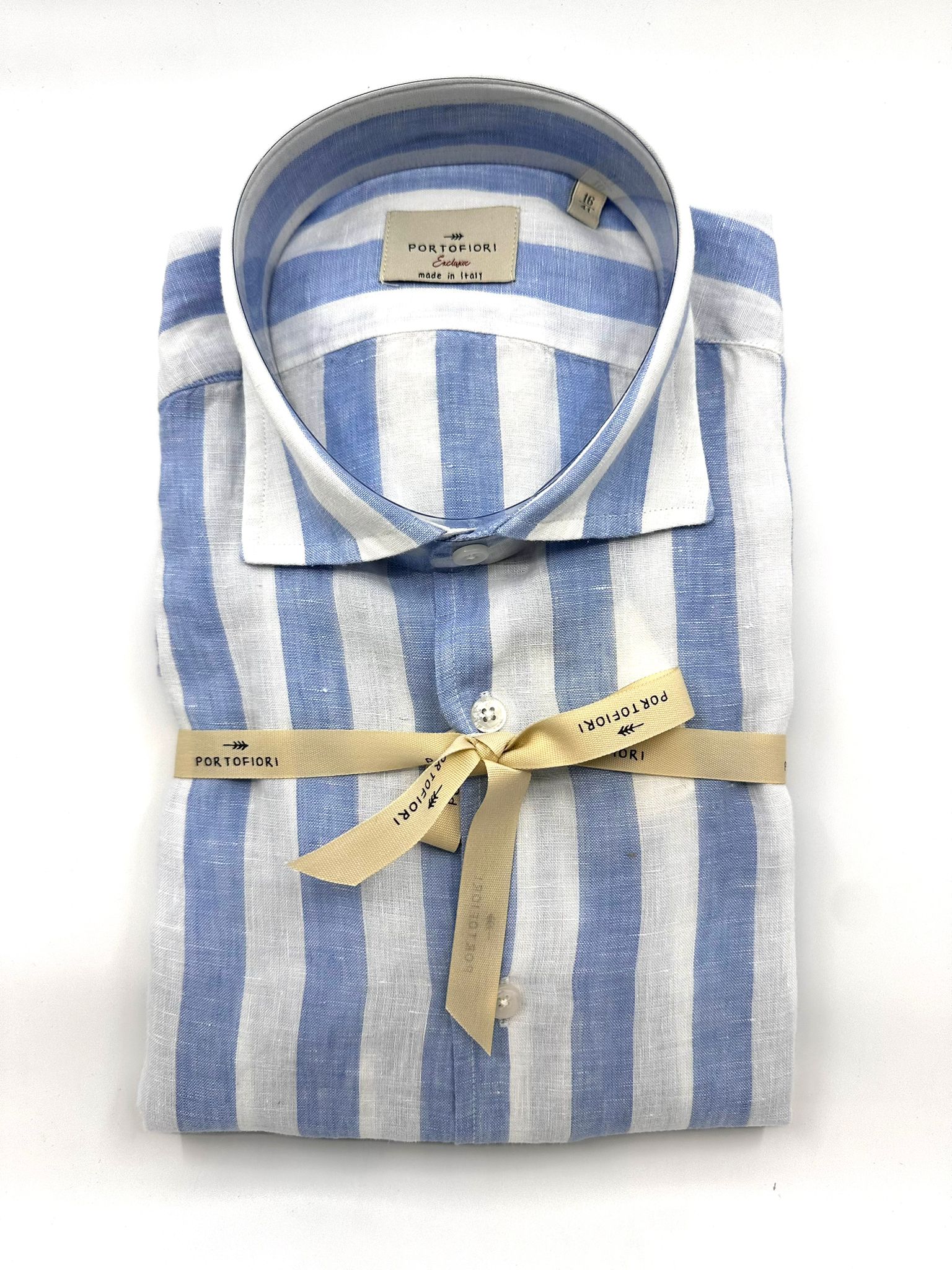 Camicia Lino Cotone Custom Fit