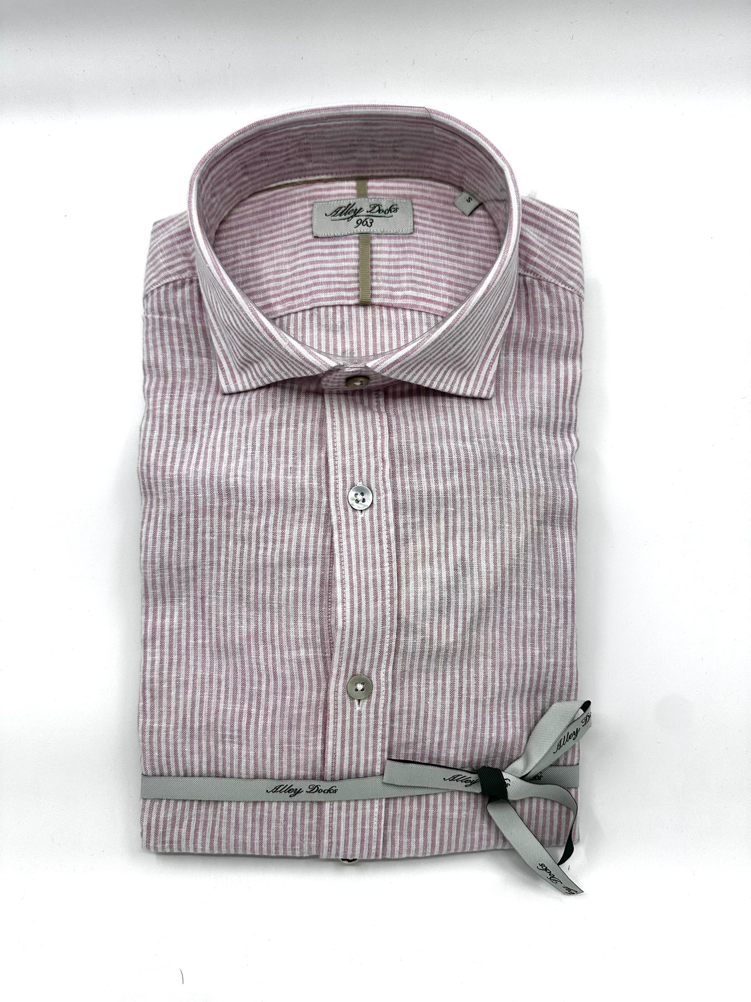 Camicia Collo Francese Lino