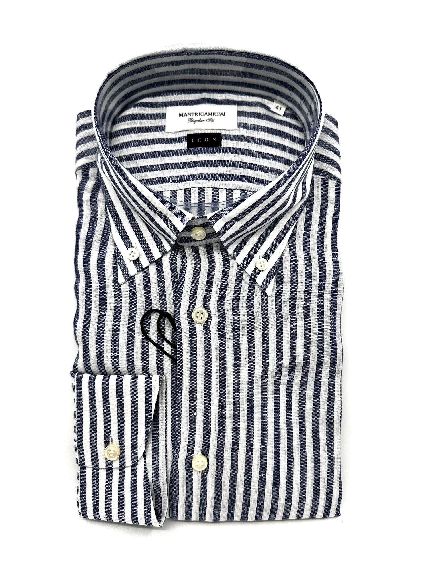 Camicia Lino Iconic Classic Botton Down Regular