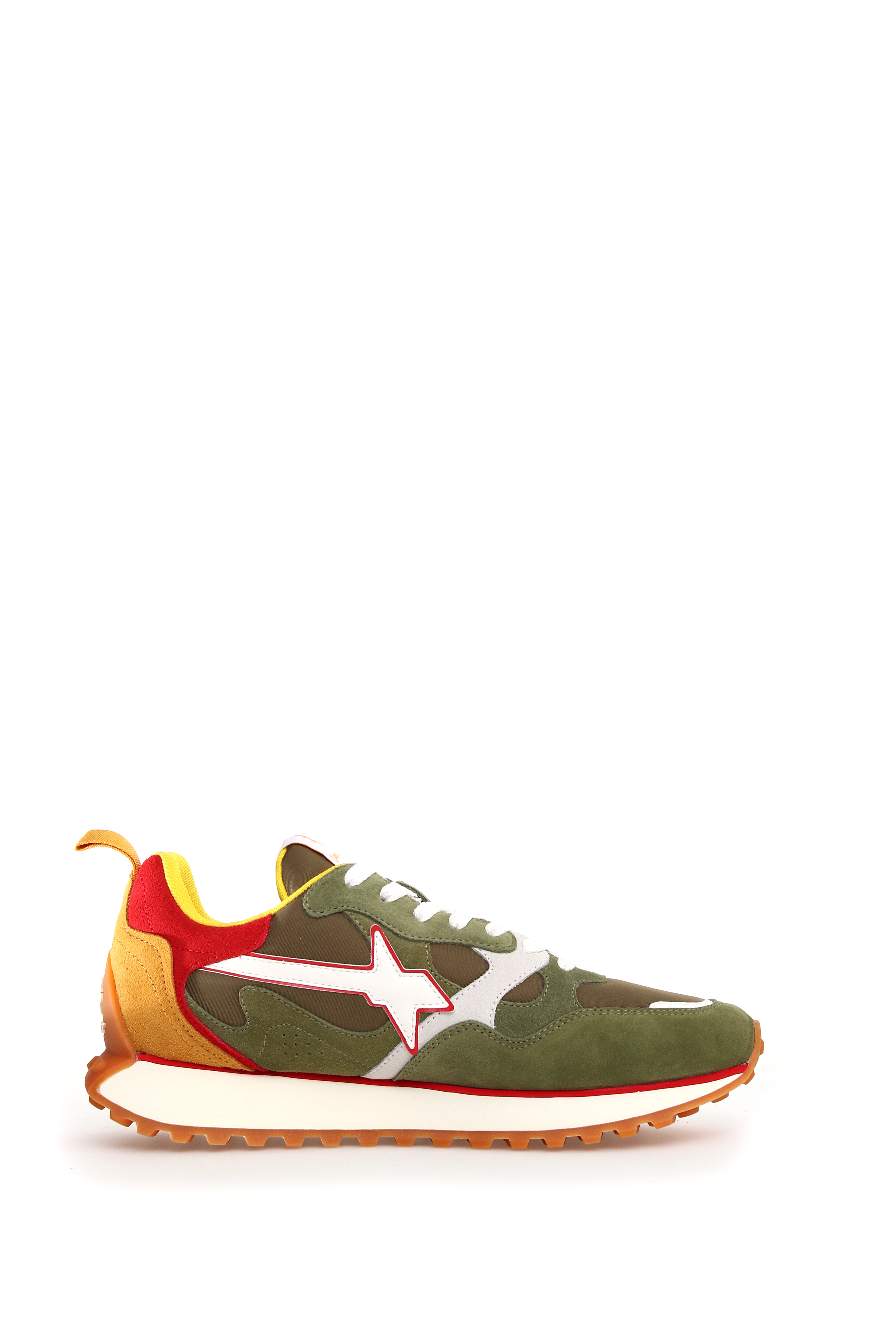 Sneakers LOOP-M. SUEDE/NYLON MILITARE-FIRE