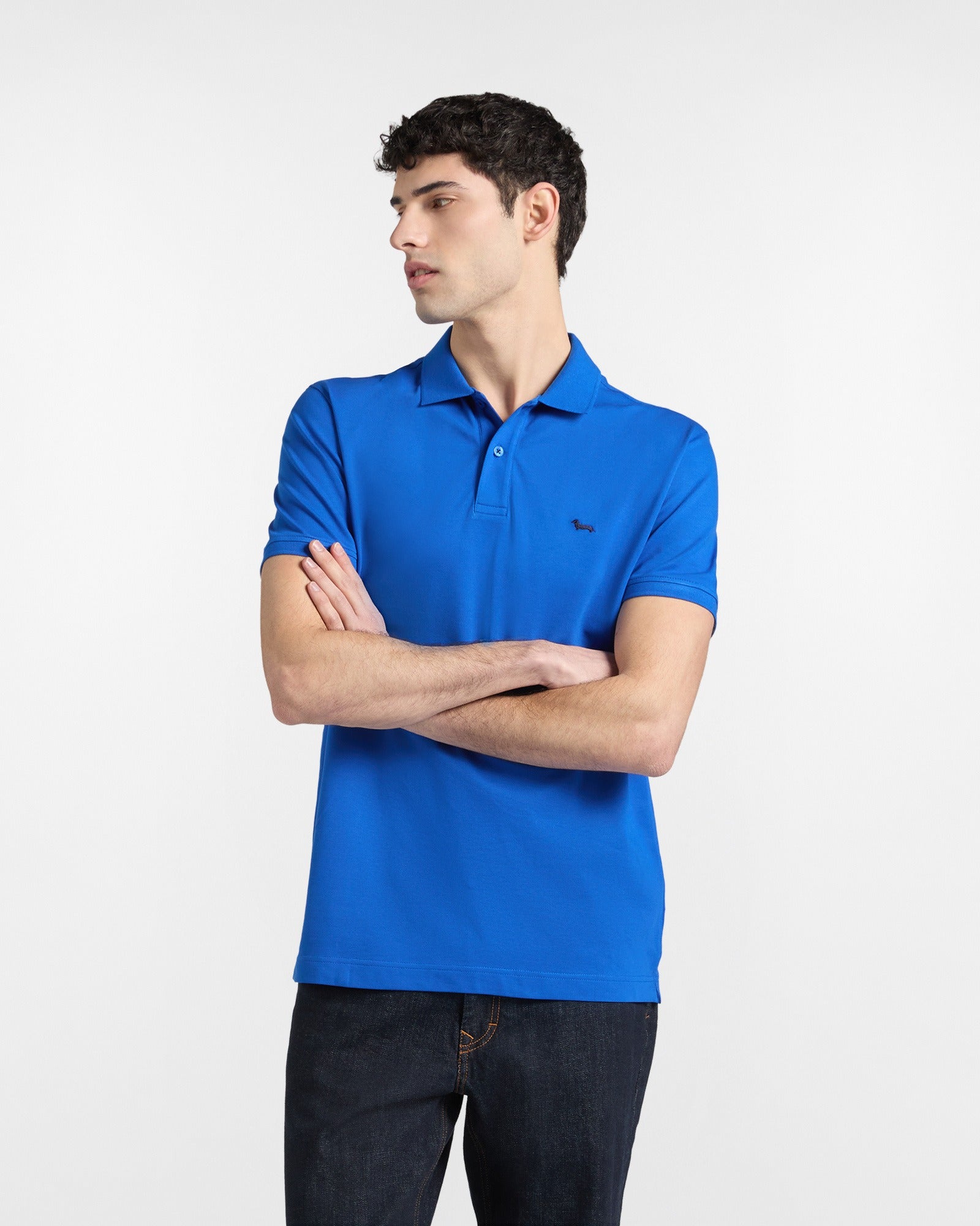 Polo Basic in Piquet Stretch