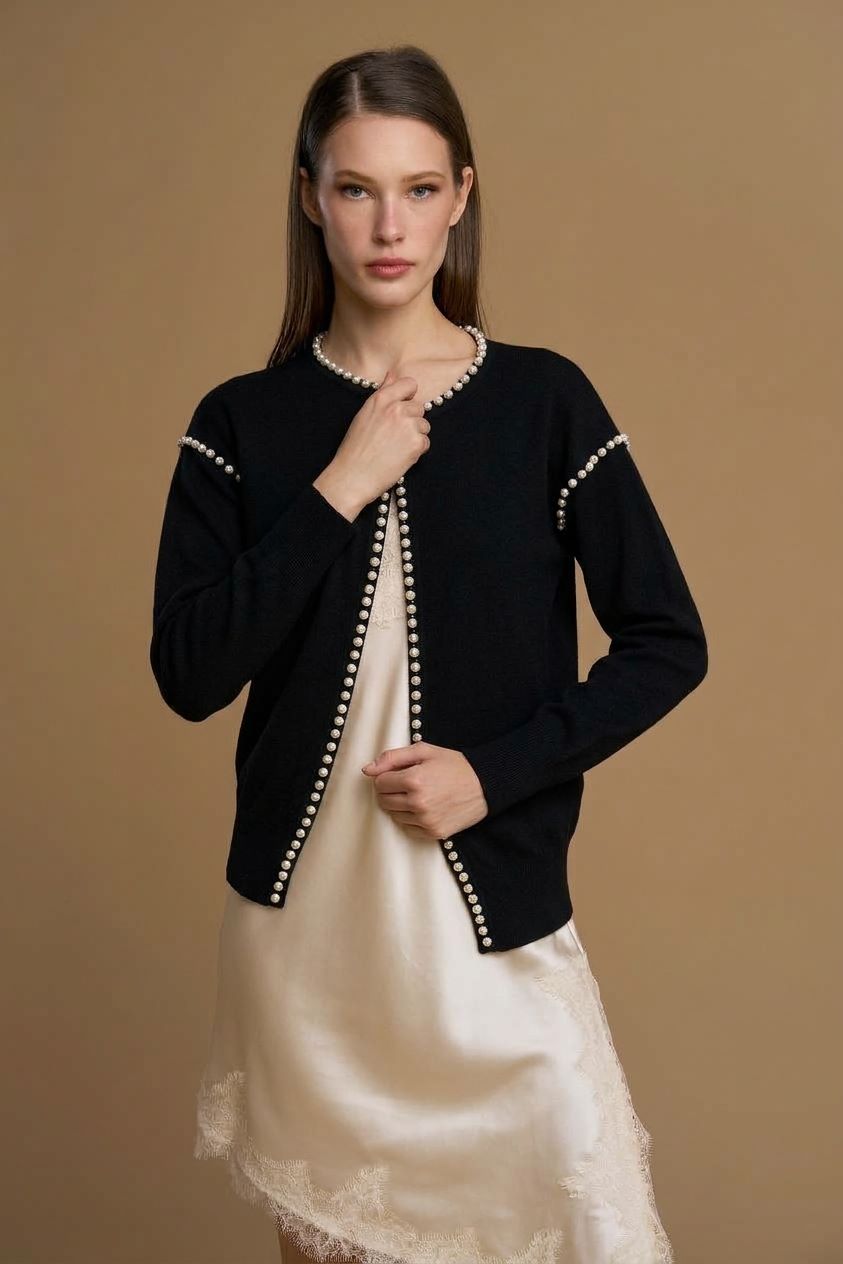 Cardigan Inserti Perle