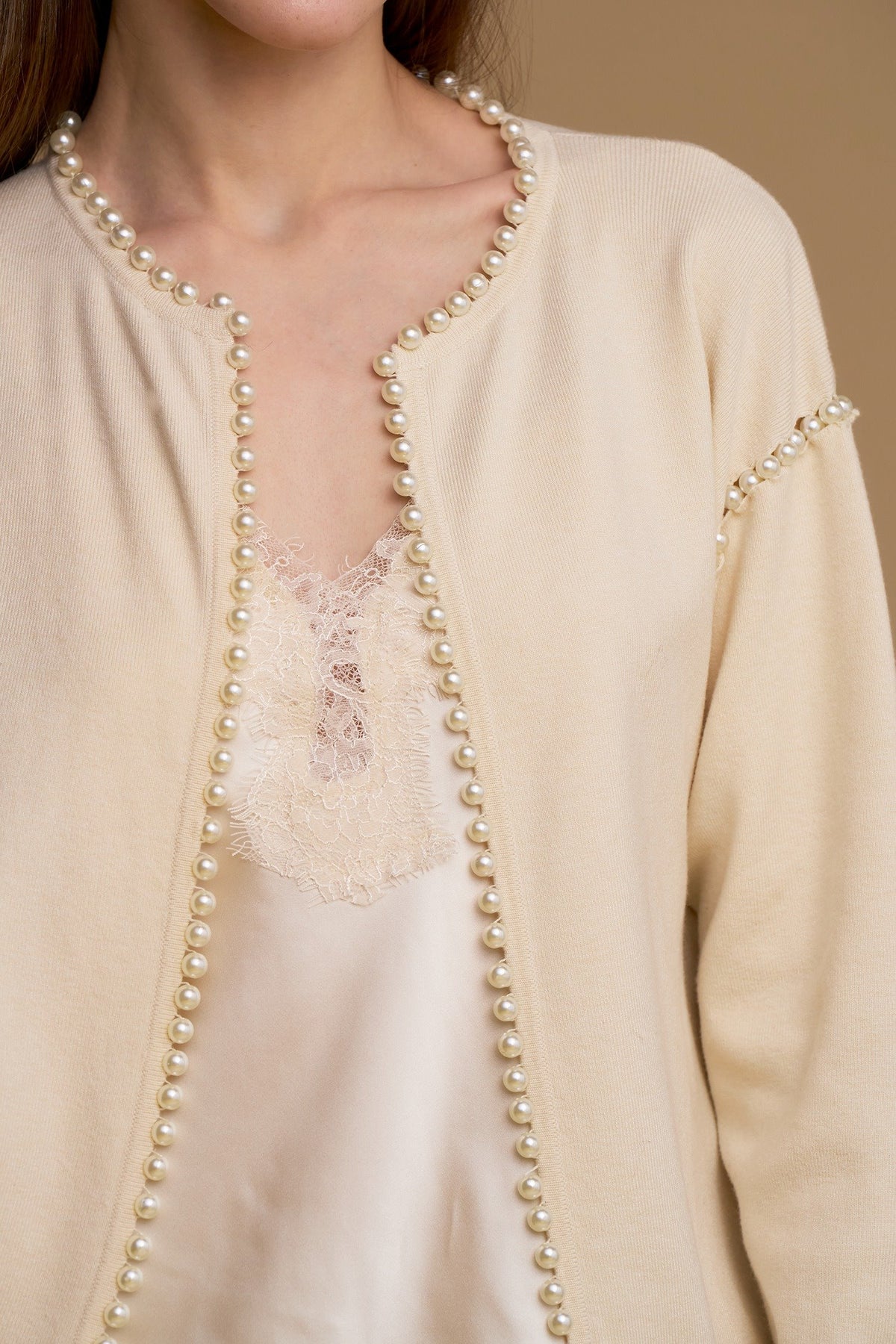 Cardigan Inserti Perle
