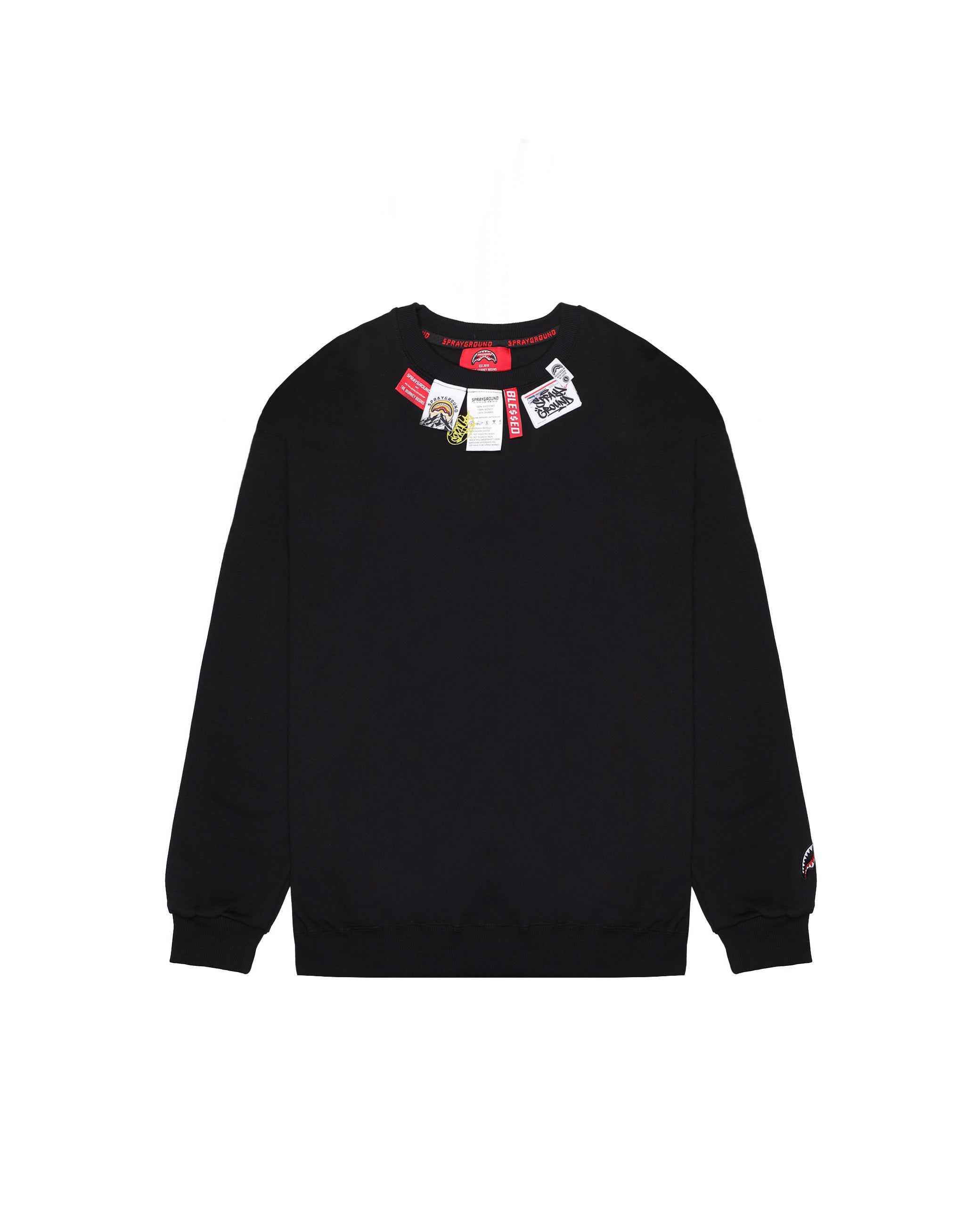 Label Crewneck Blk