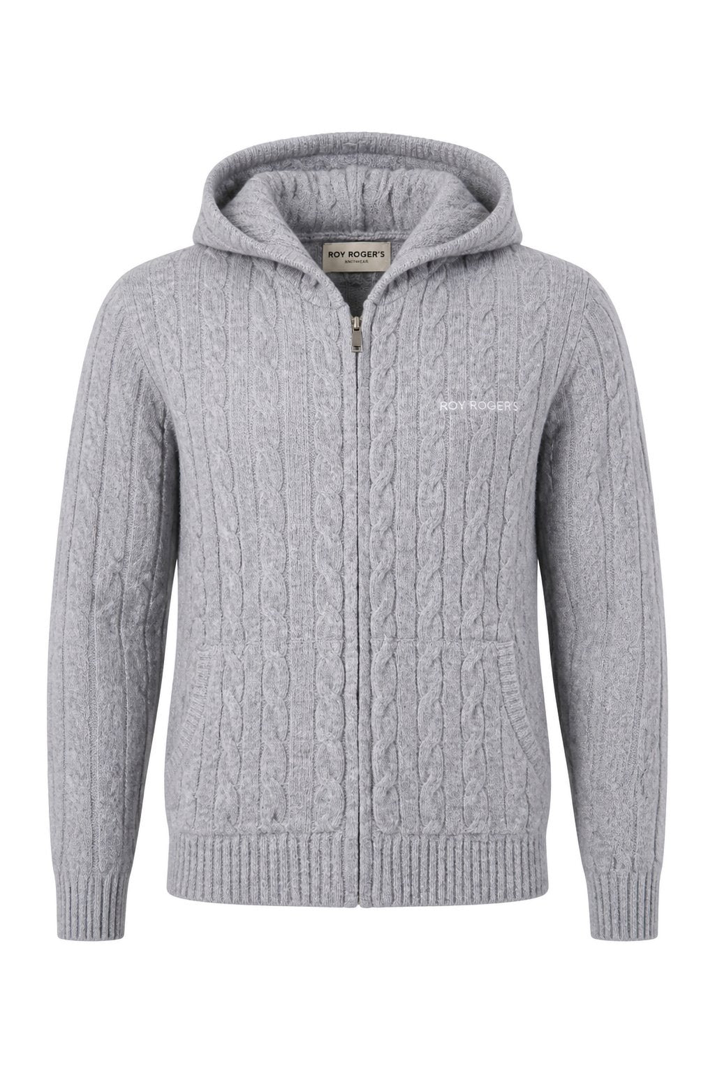 Maglia Hooded zip cable WOMAN Cashmere wool