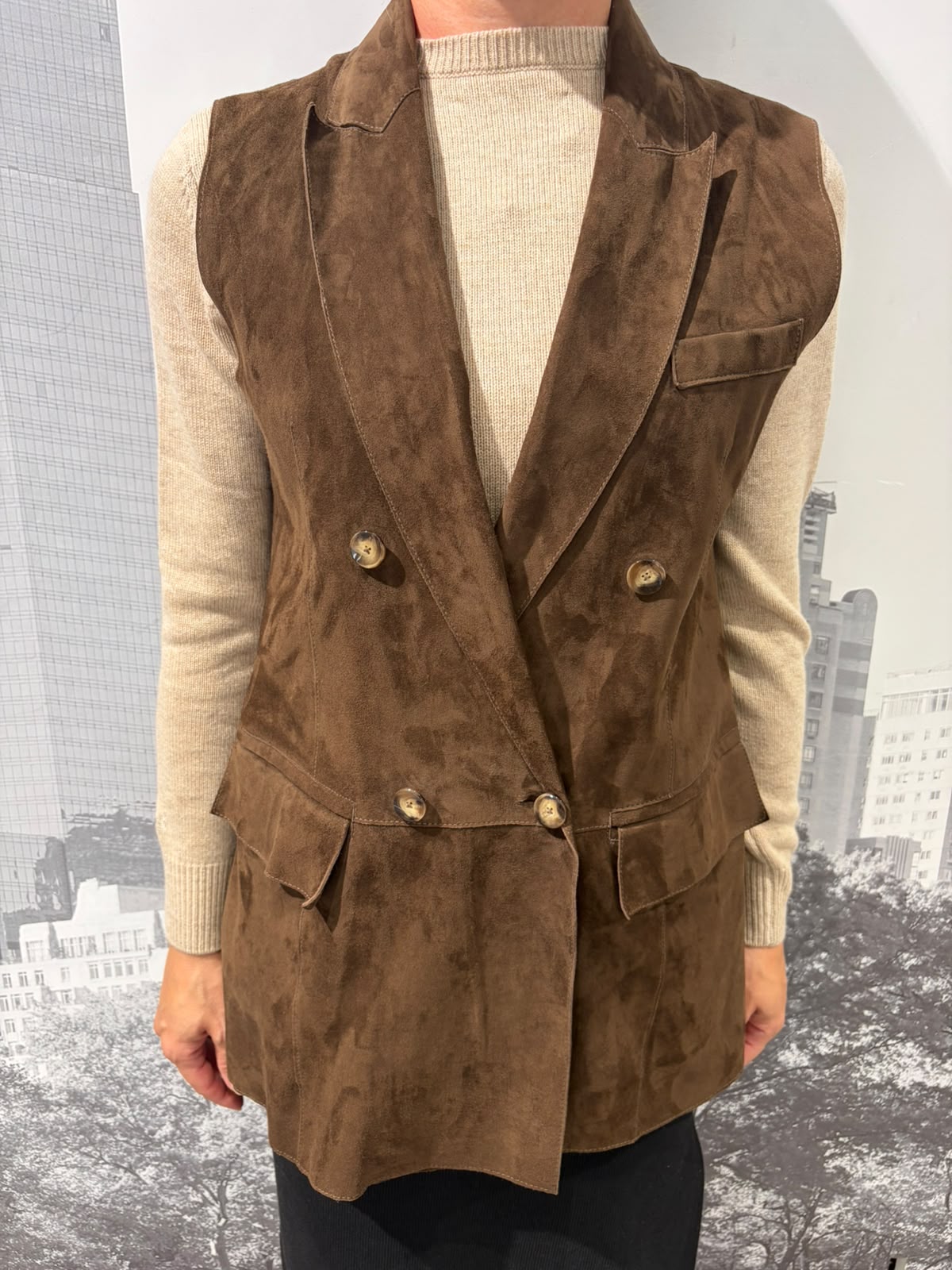 Gilet Pelle LANAI VELVET SUEDE