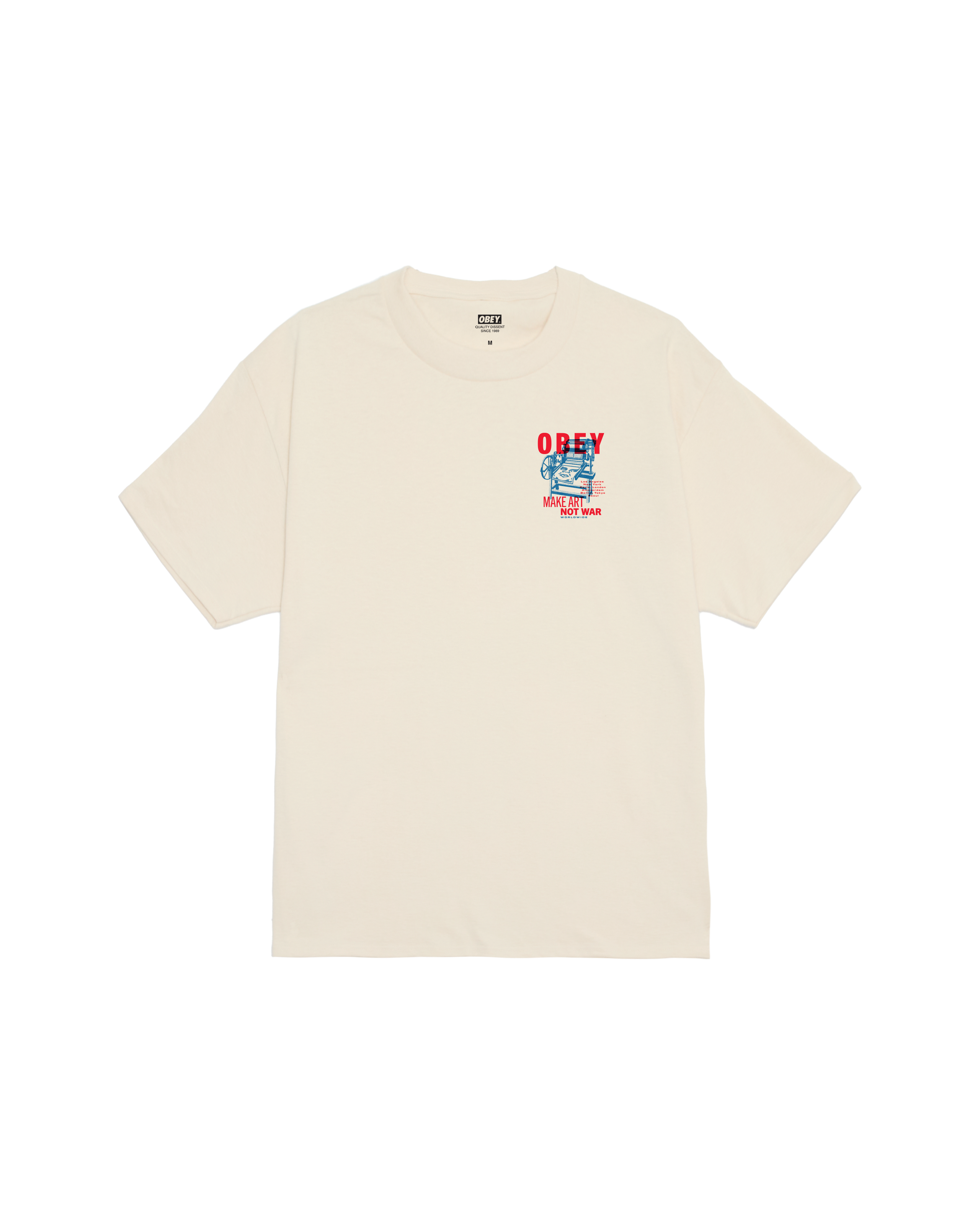 T-shirt OBEY PRINTING PRESS MAKE ART