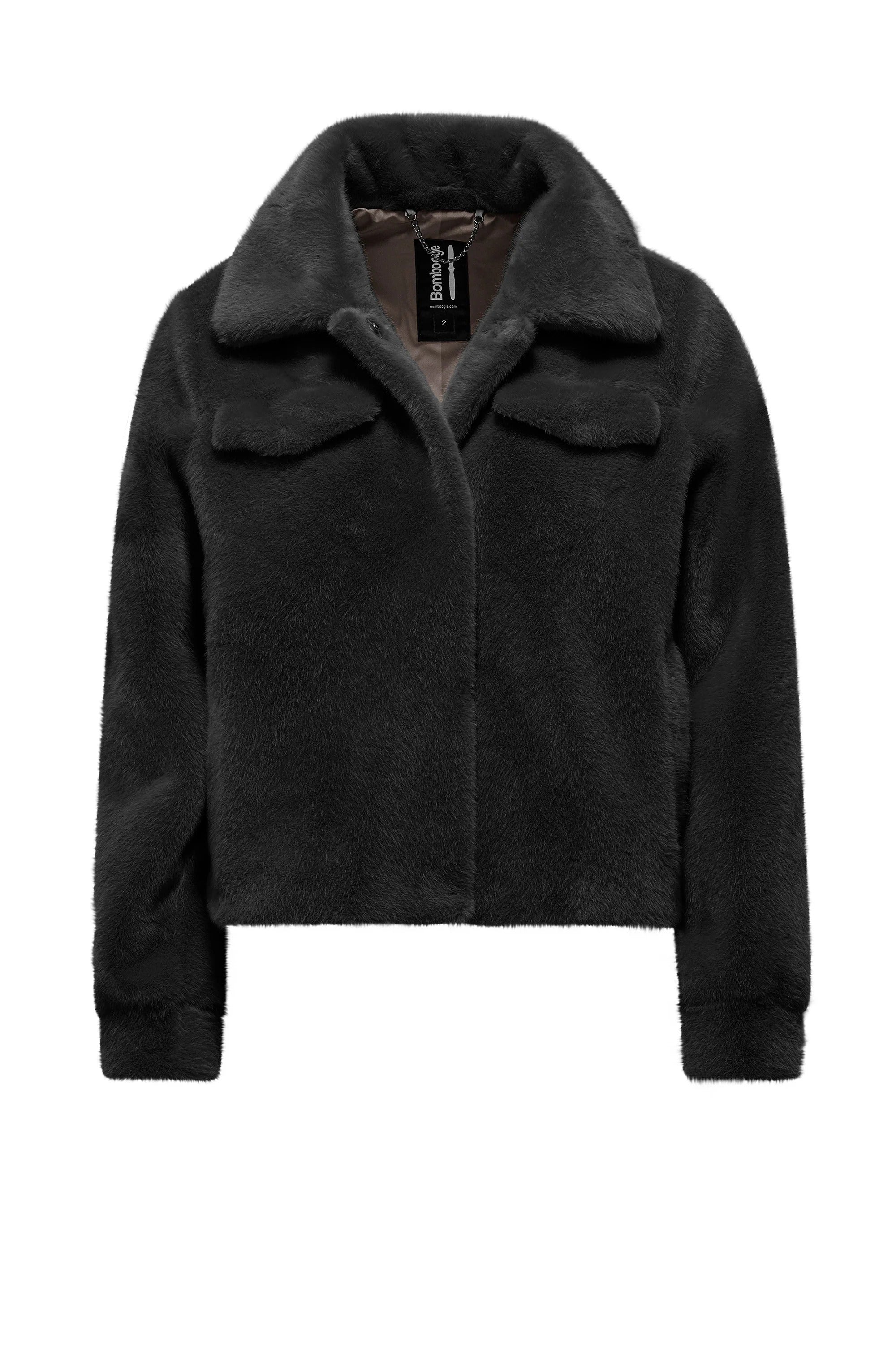 Giacca in ecopelliccia effetto Lapin