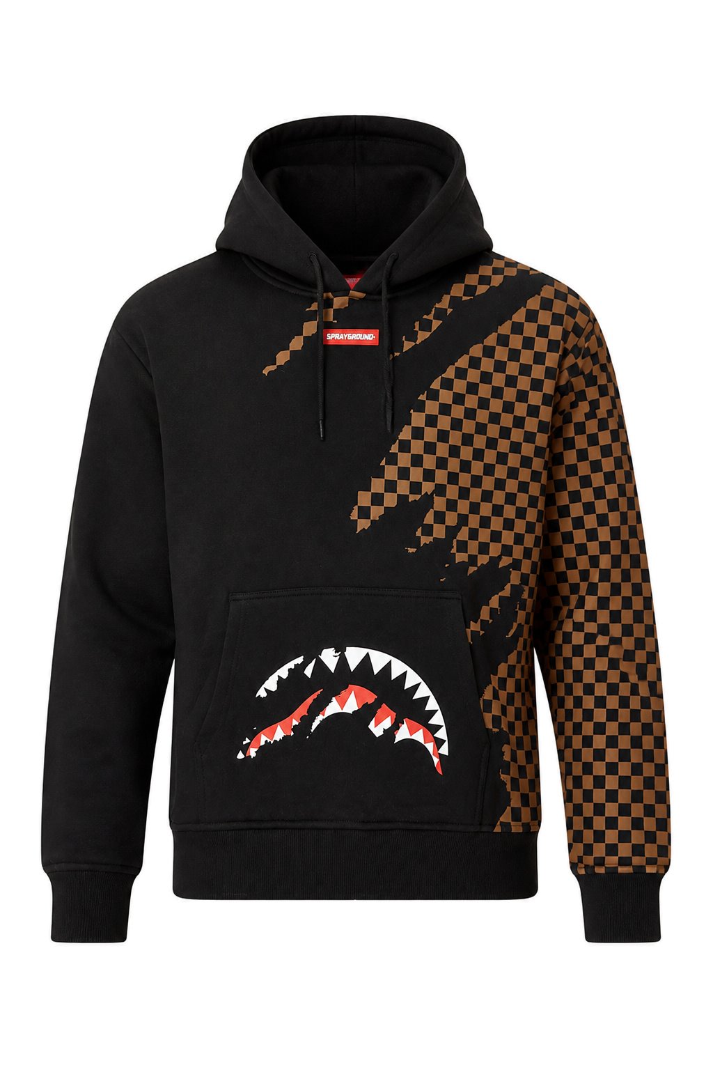 Felpa Cappuccio Claw Tear Check Regular Hoodie