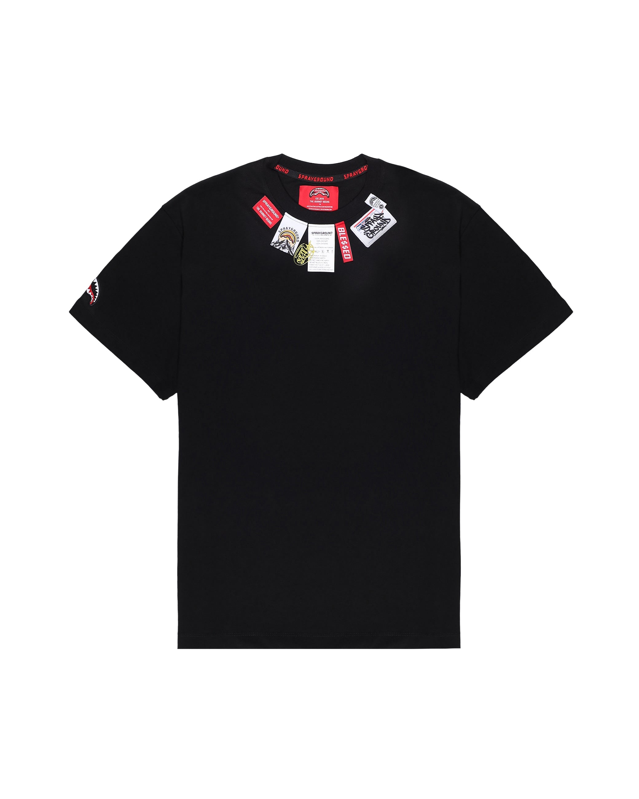 Label Crewneck T-shirt Blk
