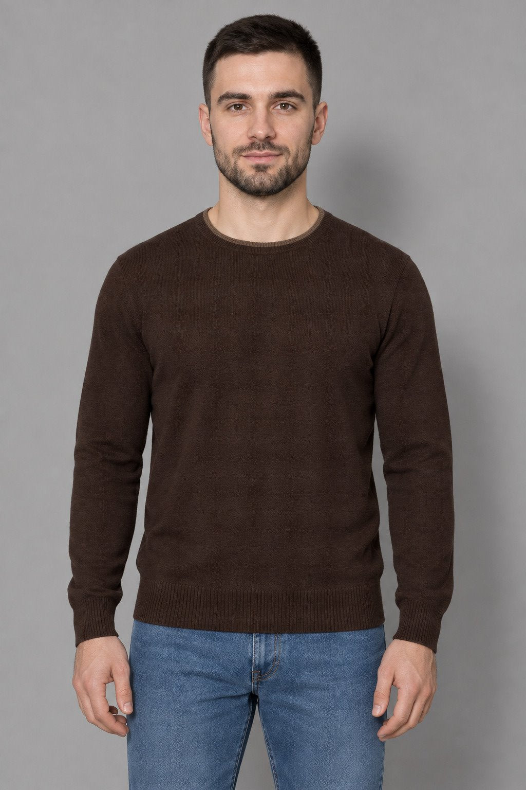Maglia Girocollo Contrasti Lambswool REGENT