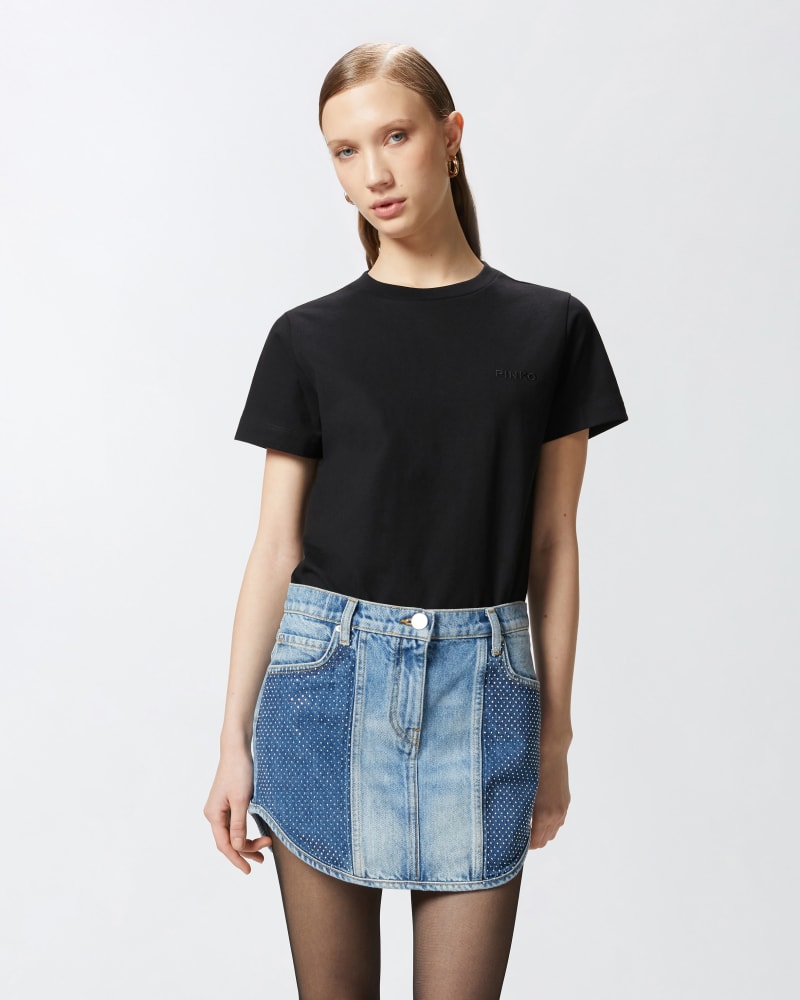 T-shirt START JERSEY LOGO PINKO