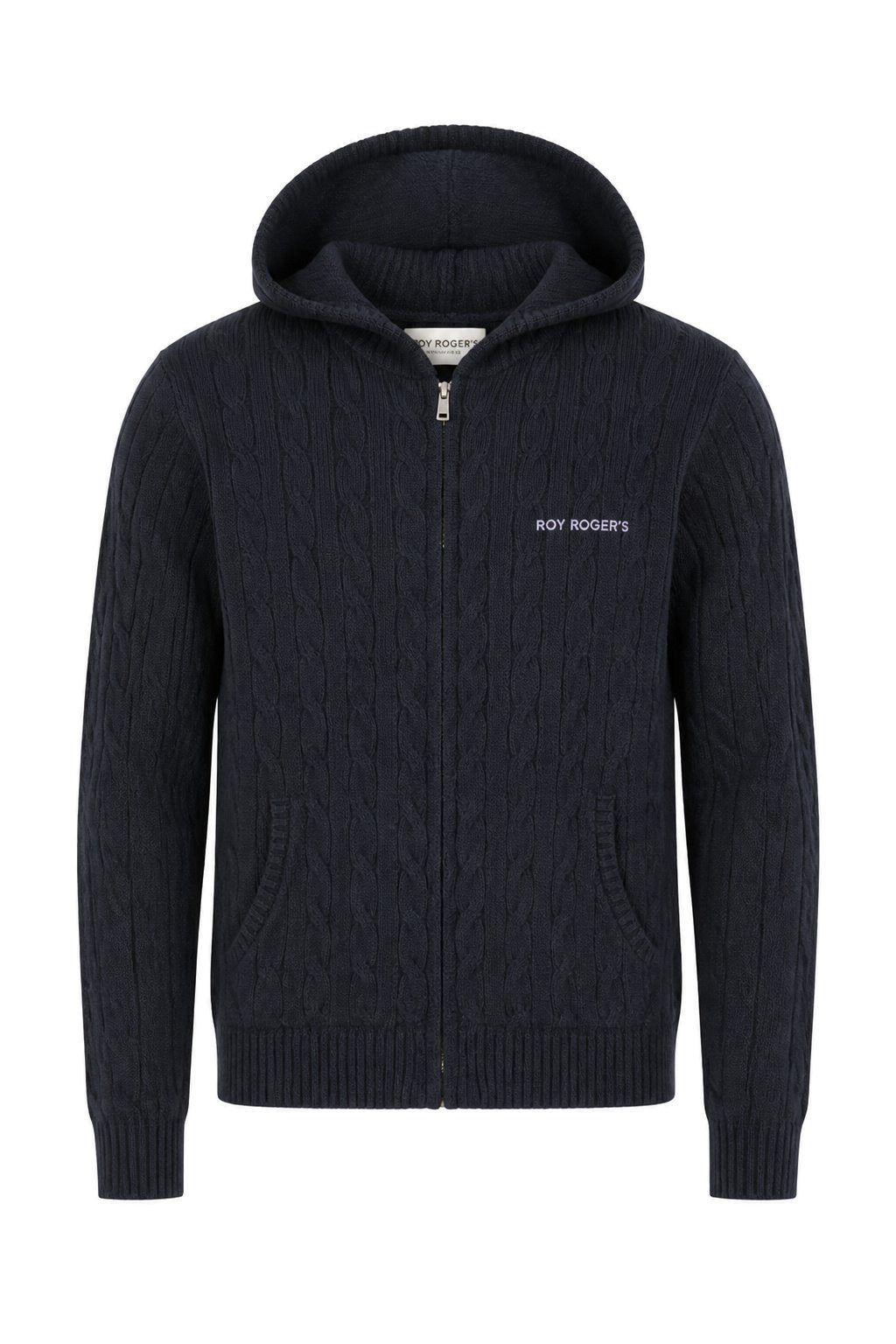 Maglia Hooded zip cable WOMAN Cashmere wool
