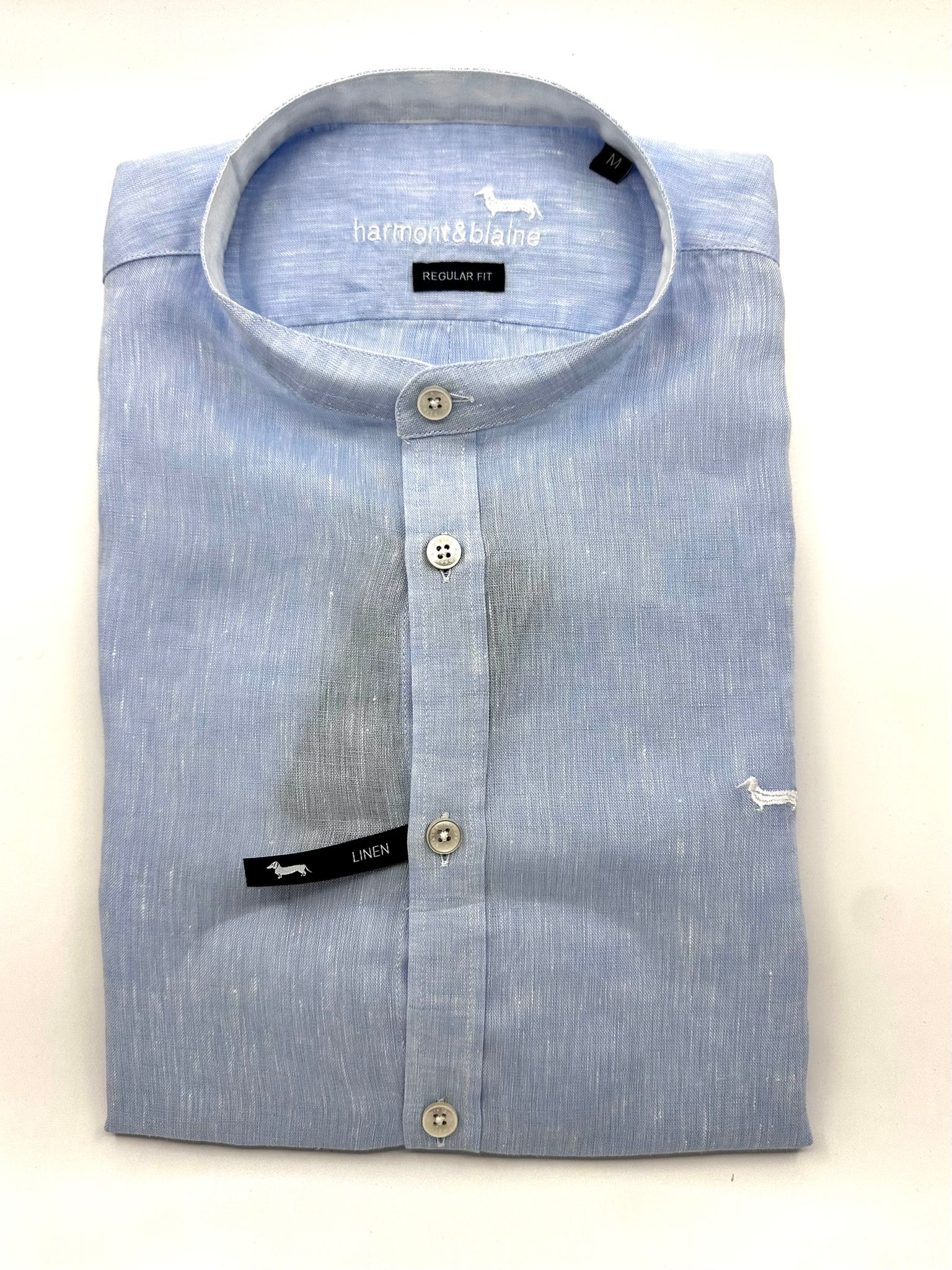 Camicia Coreana Regular Lino