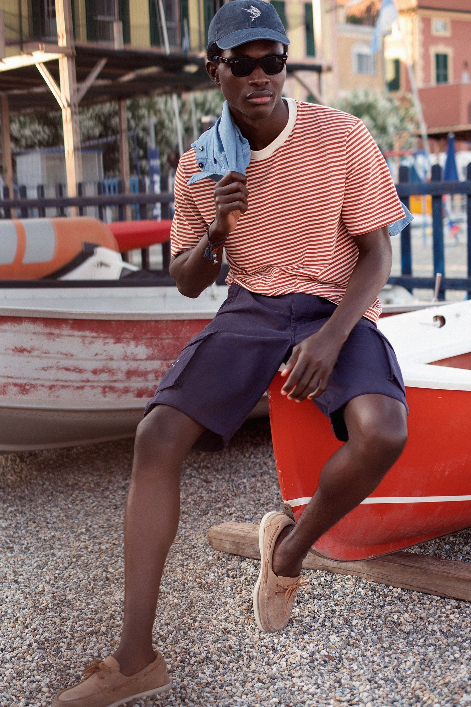 Bermuda CARGO EMBROIDERY MARLIN FISH