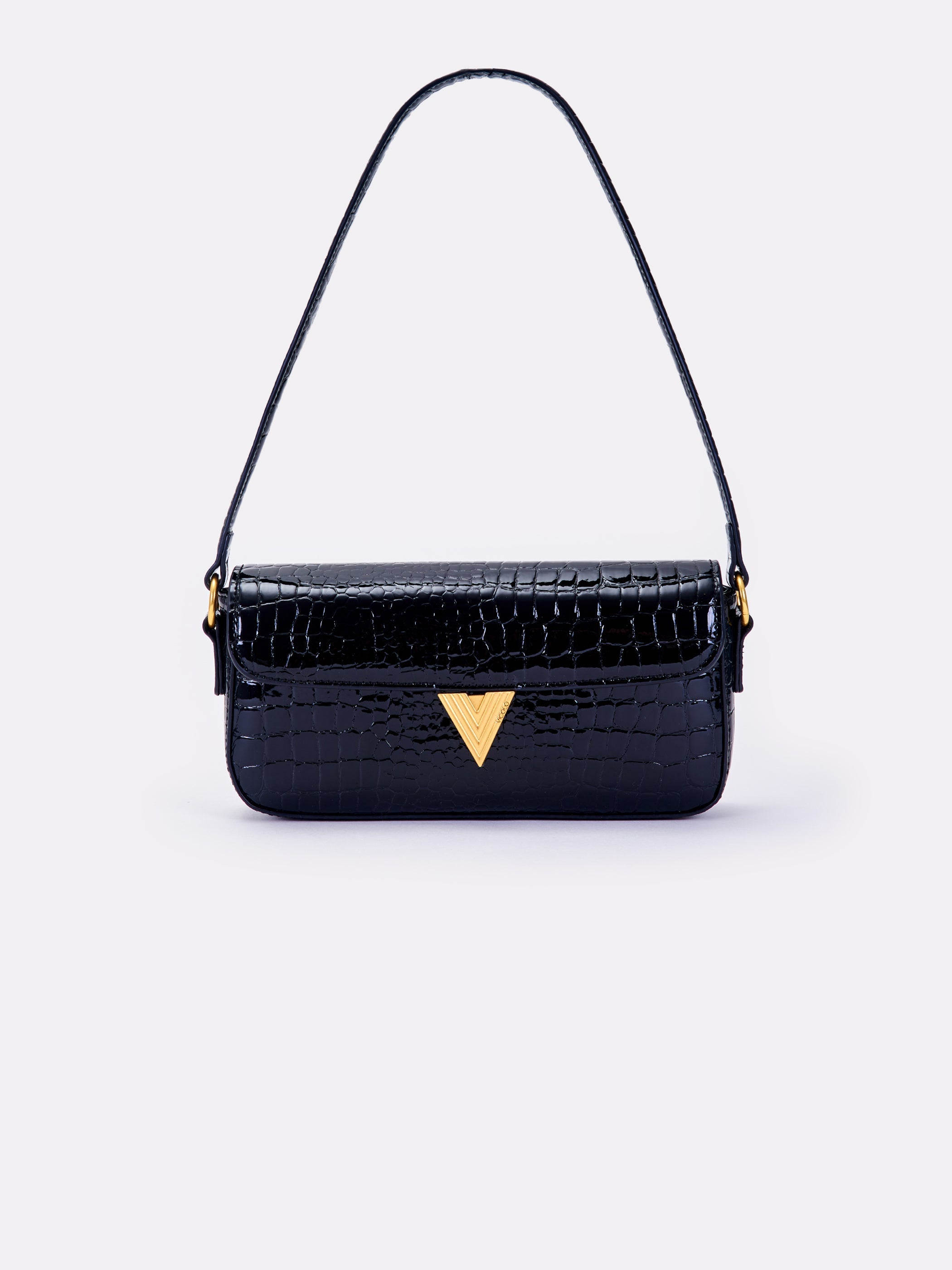 Borsa Croco Effect Pencil Bag