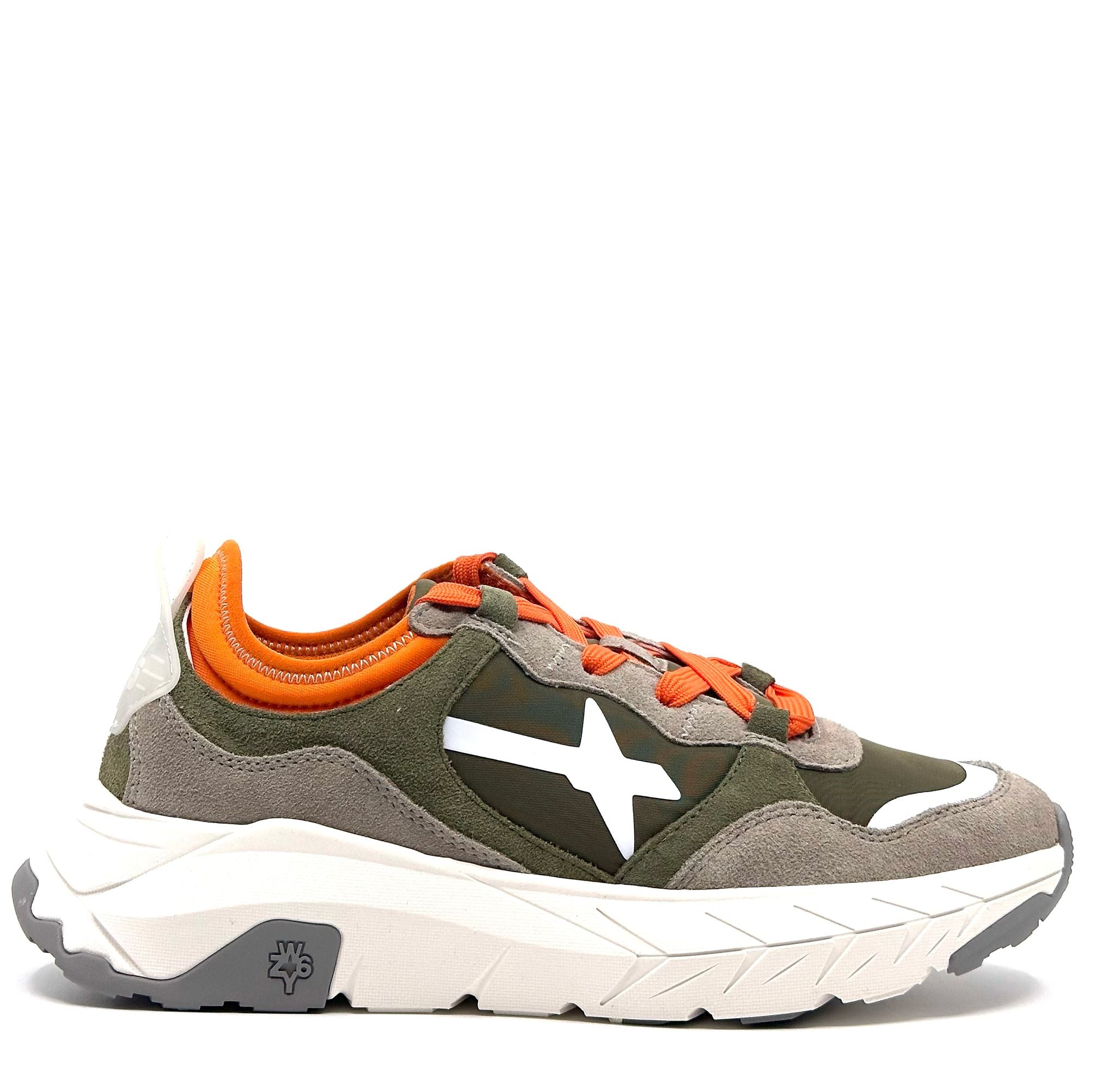 Sneakers NEXT-M. TAUPE-MILITARE-ORANGE