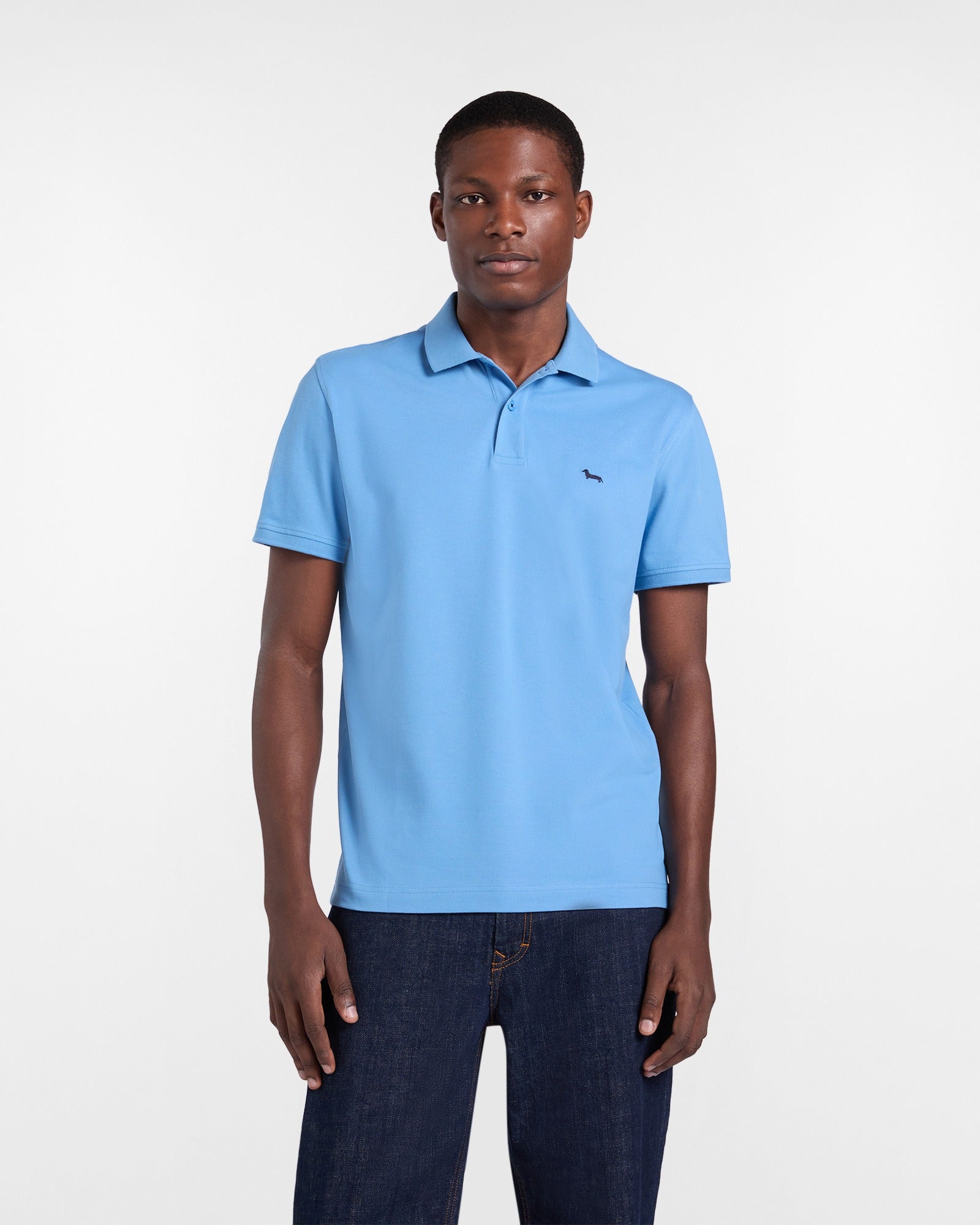 Polo Basic in Piquet Stretch