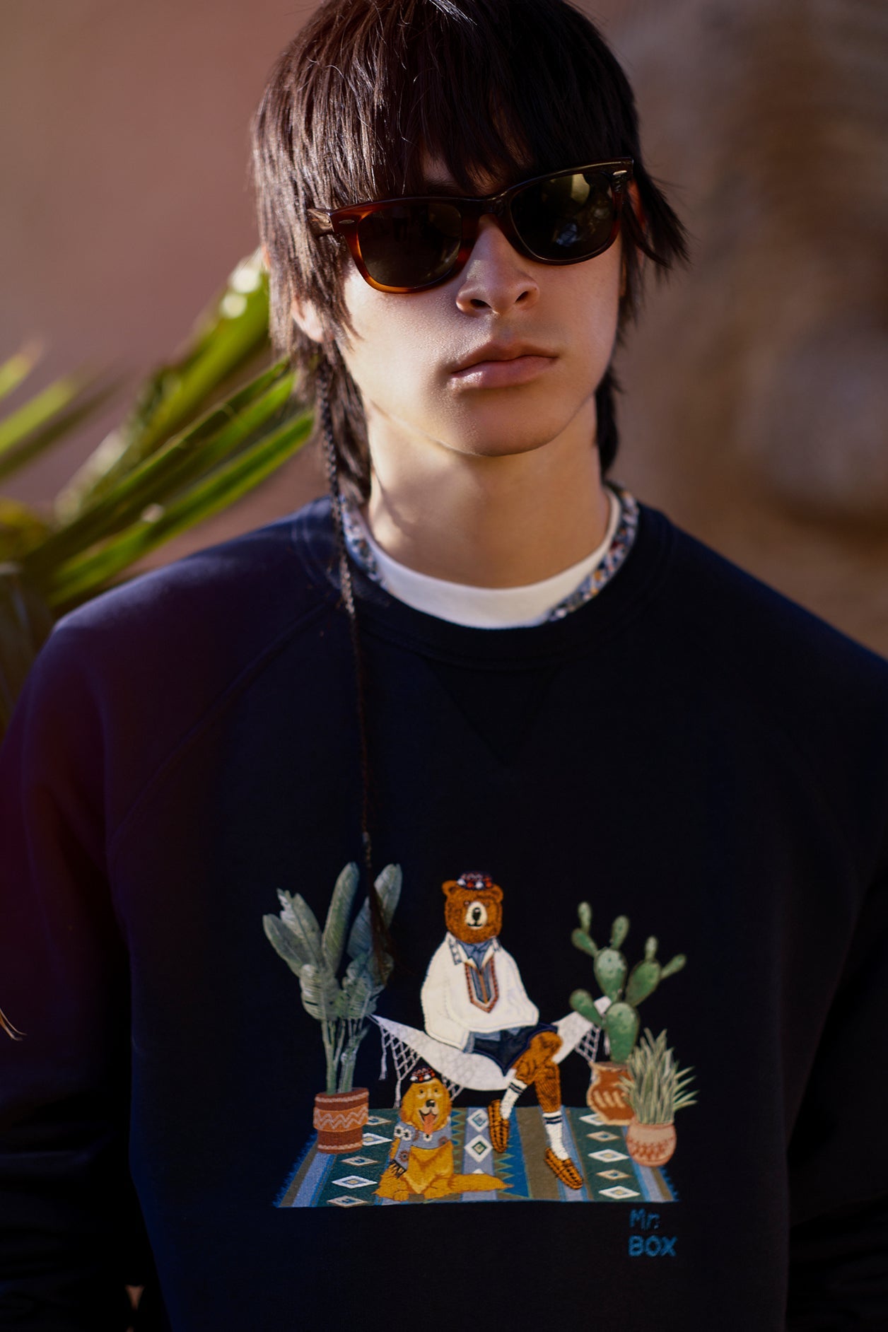 Felpa GIROCOLLO MR. BOX CACTUS