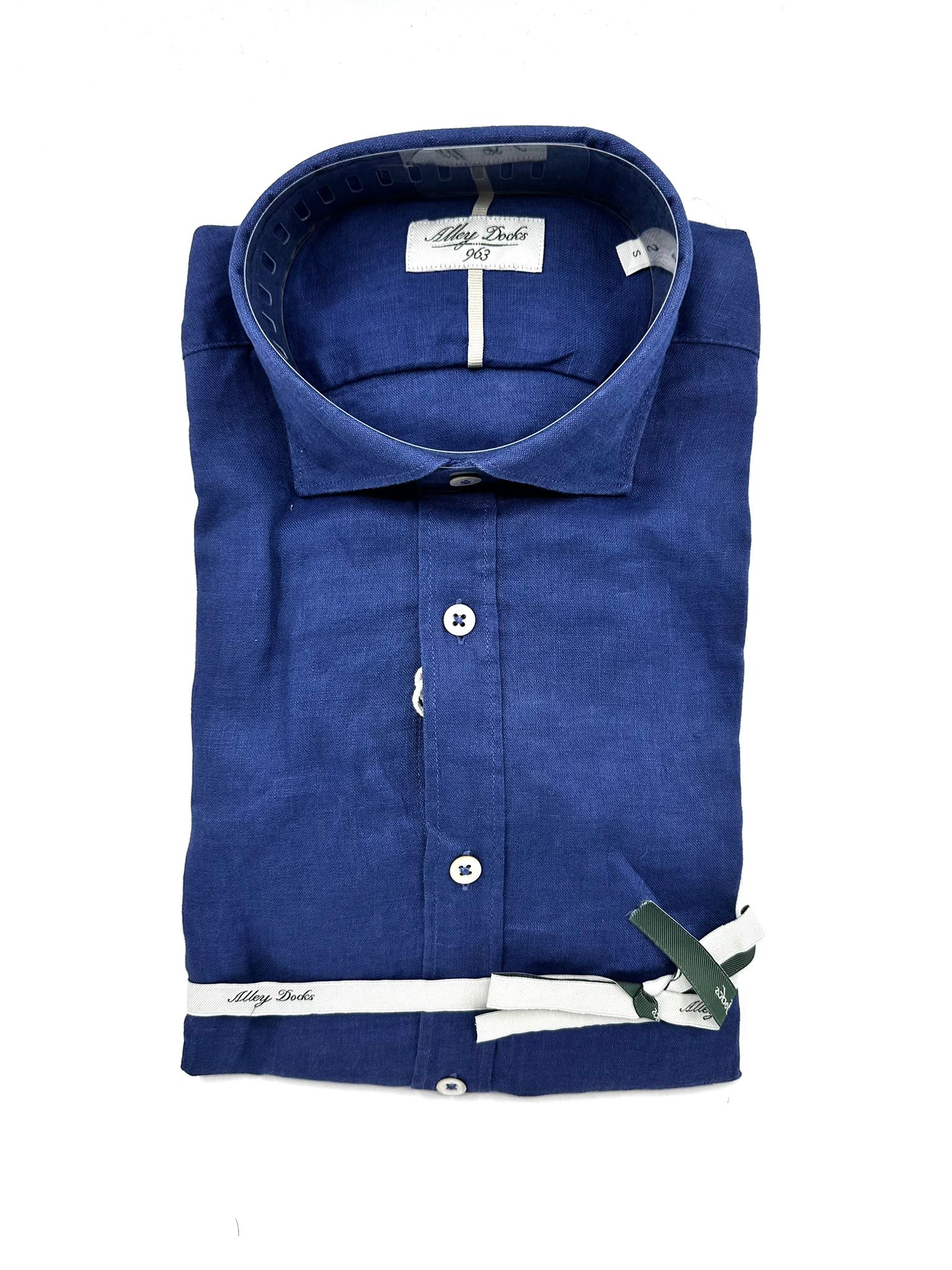 Camicia Collo Francese Lino