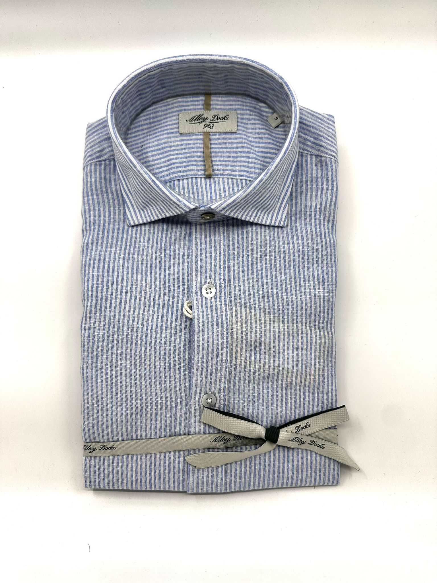 Camicia Collo Francese Lino