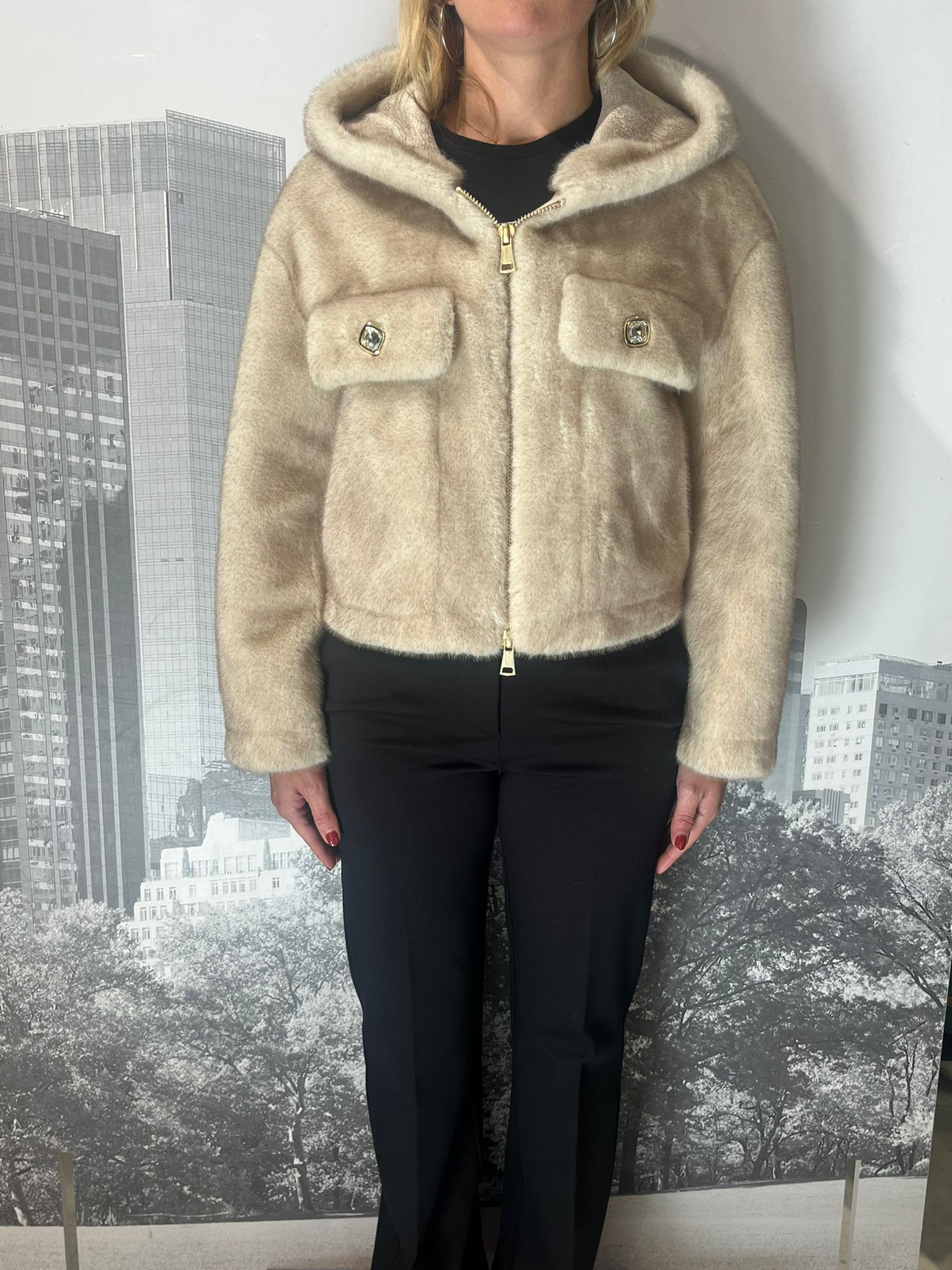 Cappa eco pelliccia diamond chic