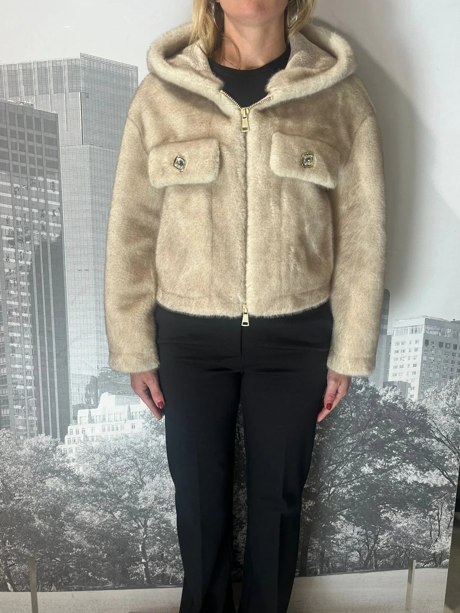 Cappa eco pelliccia diamond chic - M A R K E T S T O R E