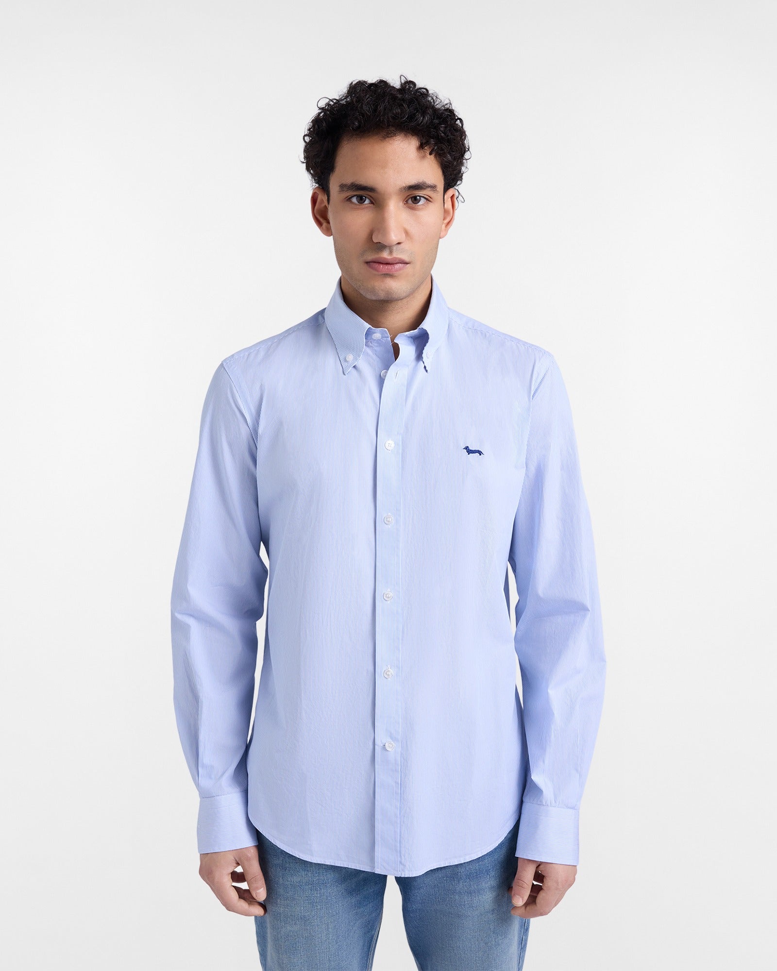 Camicia micro righe regular fit