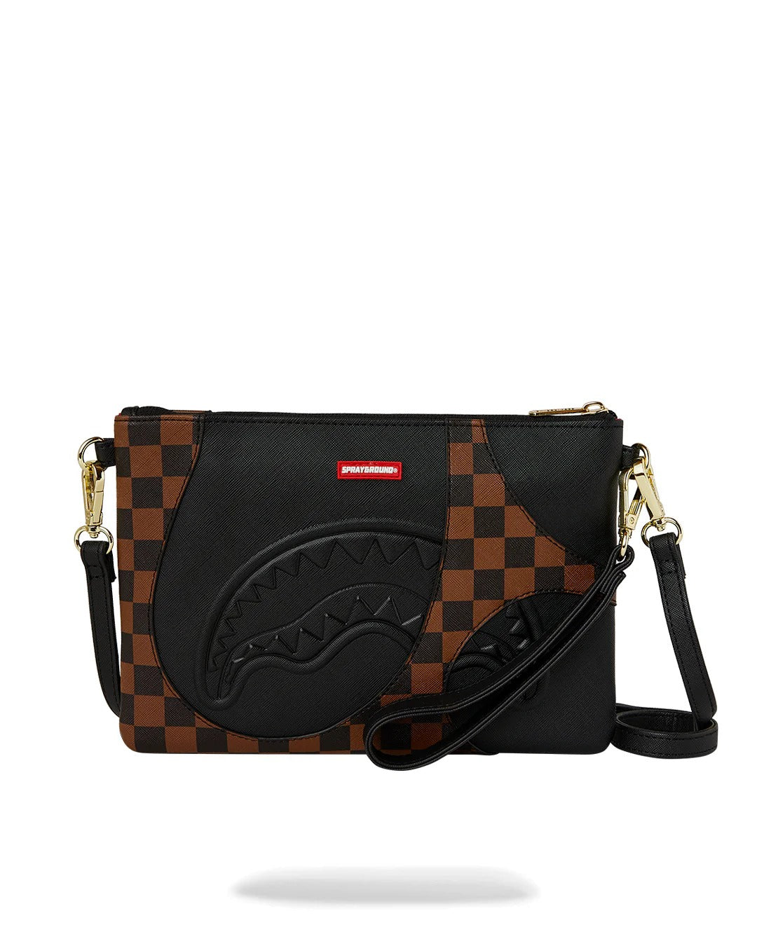 Pochette JETSTREAM BROWN CROSSOVER CLUTCH