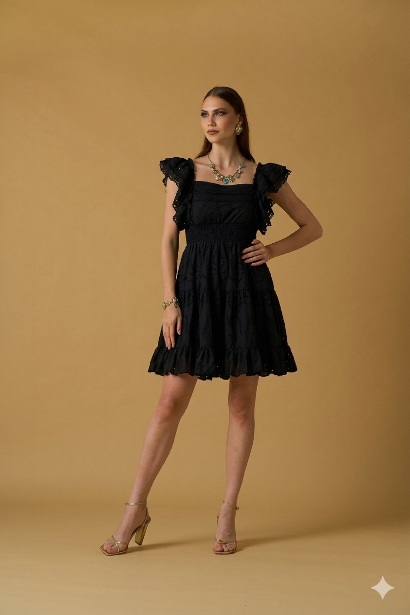 Abito sangallo e volant