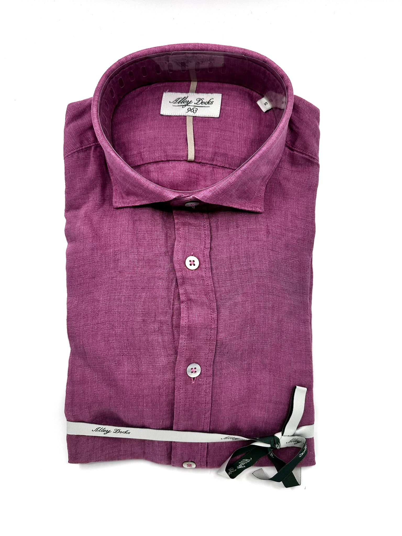 Camicia Collo Francese Lino