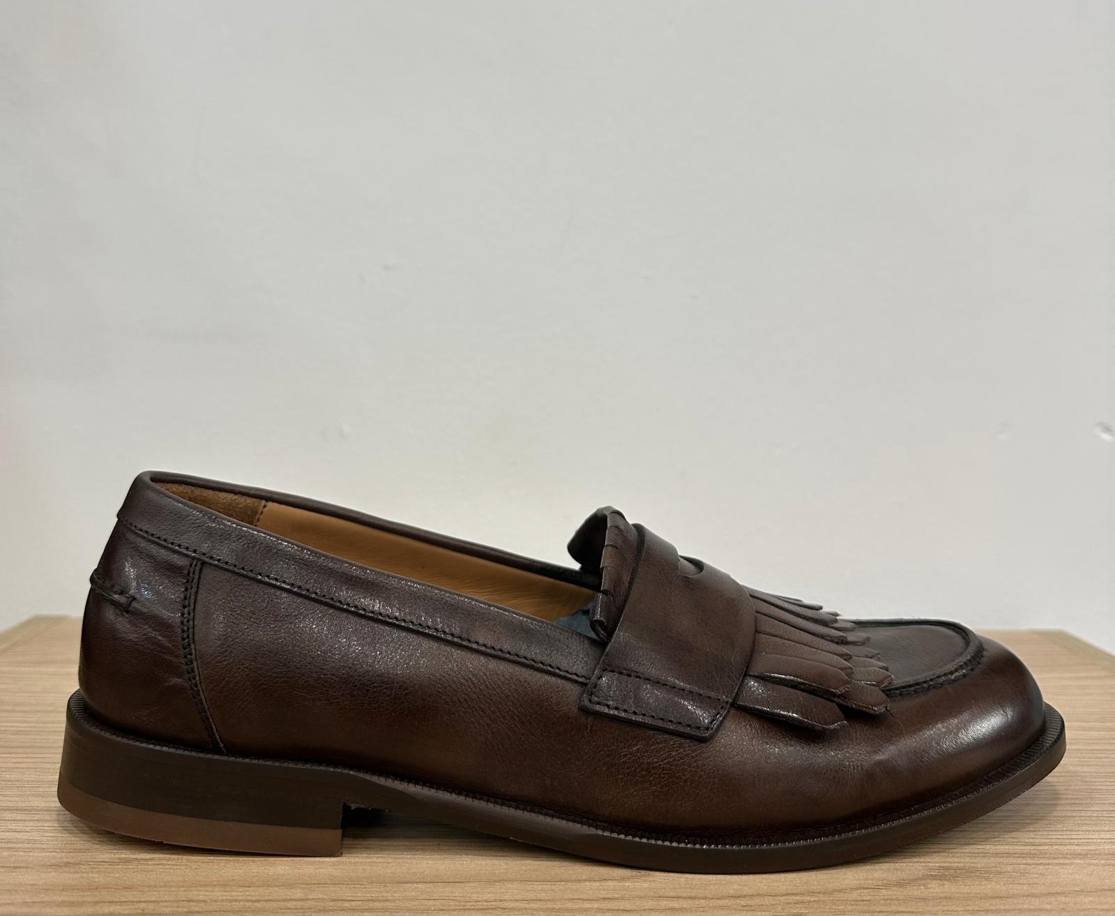 Mocassino Pelle Frangia