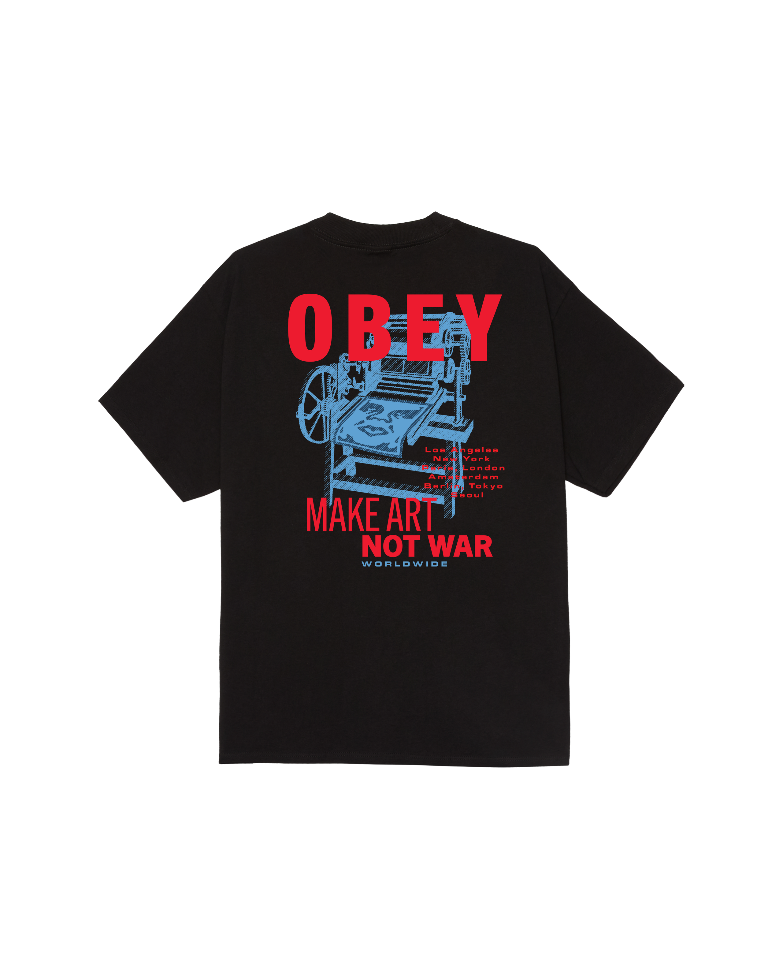 T-shirt OBEY PRINTING PRESS MAKE ART