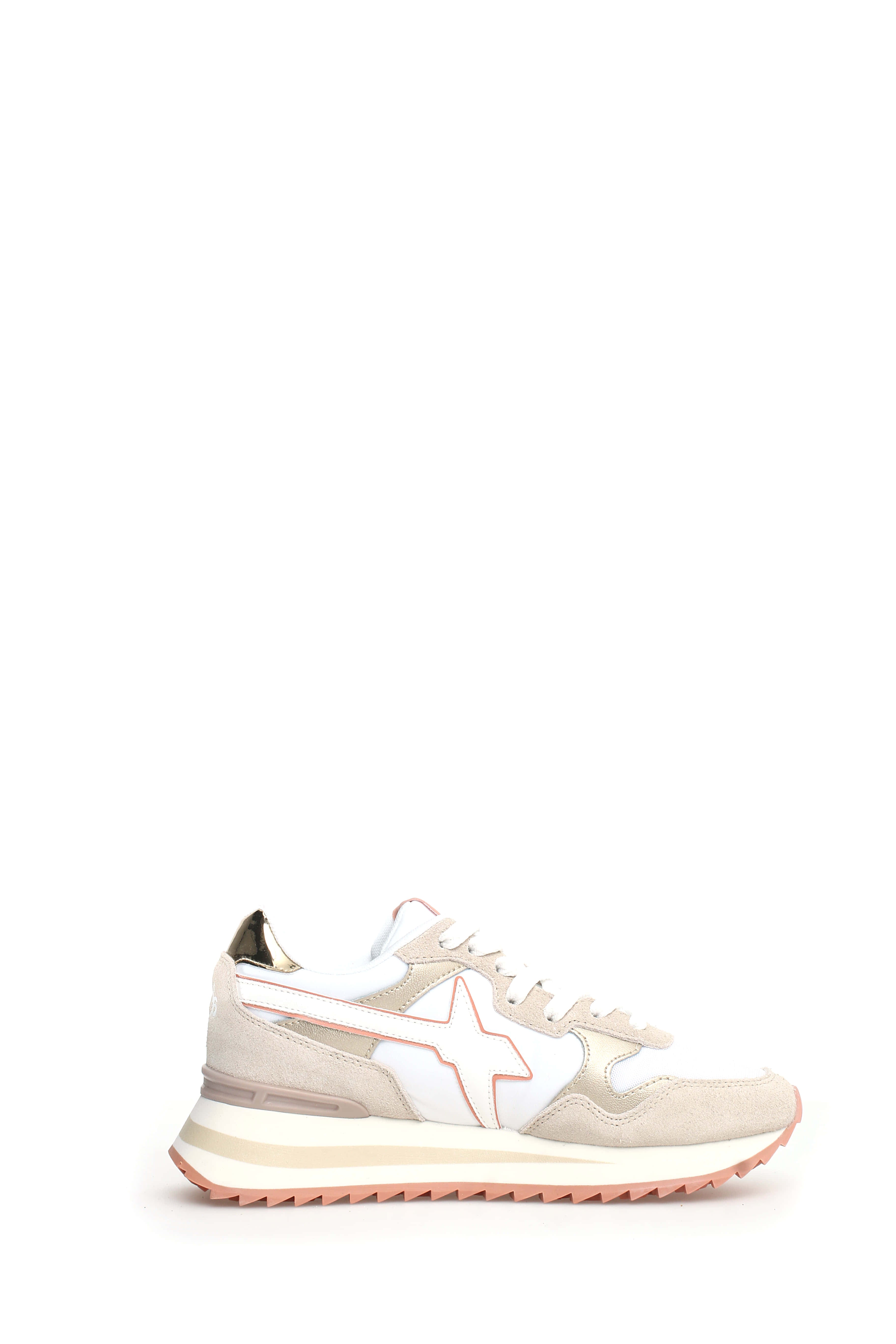 Sneakers YAK-W. METALLIC BEIGE-WHITE
