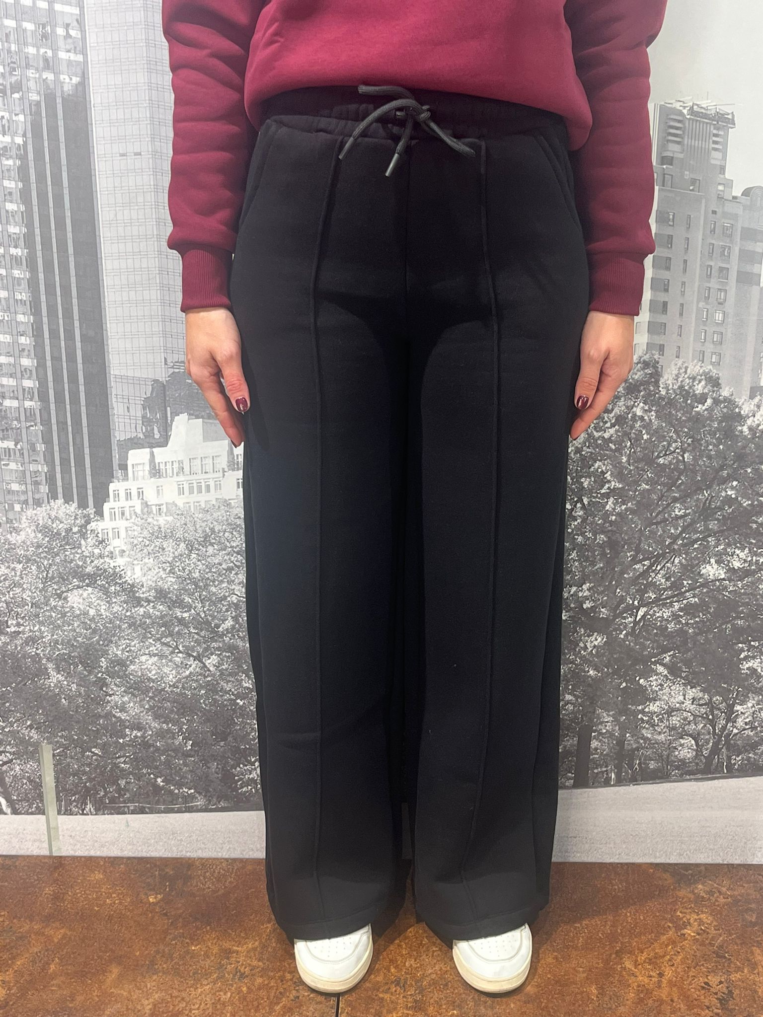 Pantalone Felpa Palazzo