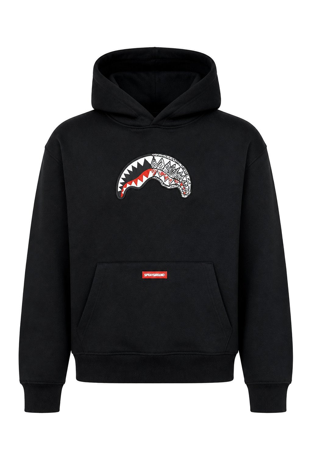 Felpa Cappuccio Sketch Shark Smooth Perfect Hoodie