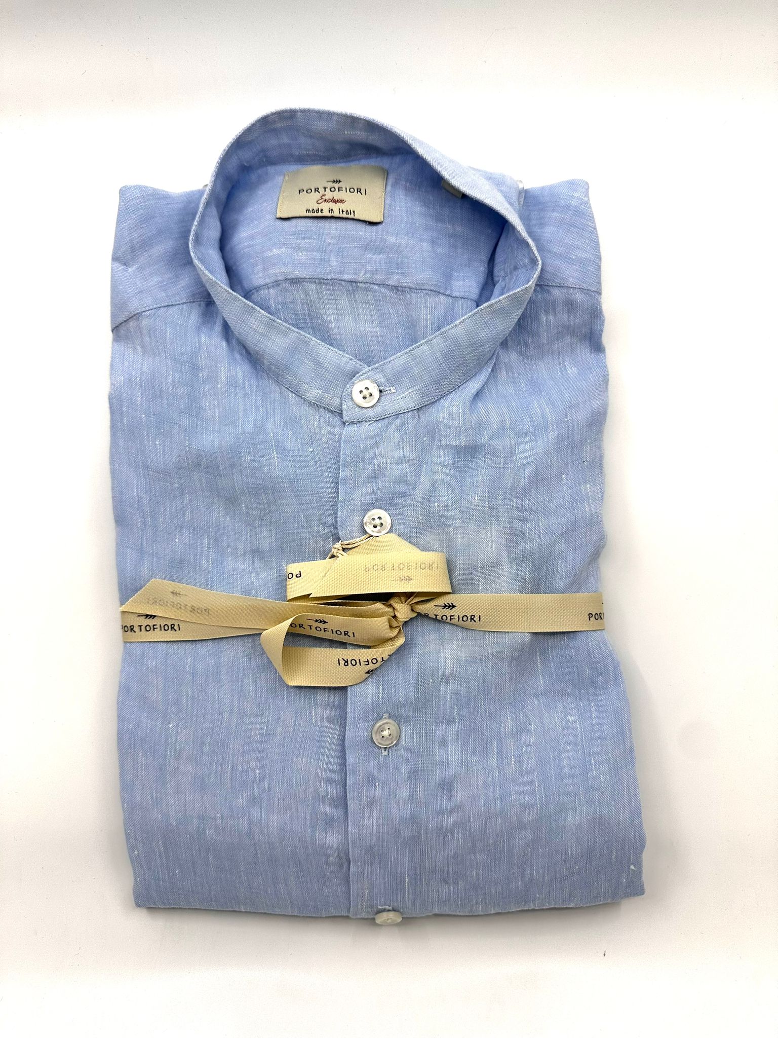 Camicia Lino Cotone Custom Fit COREANO