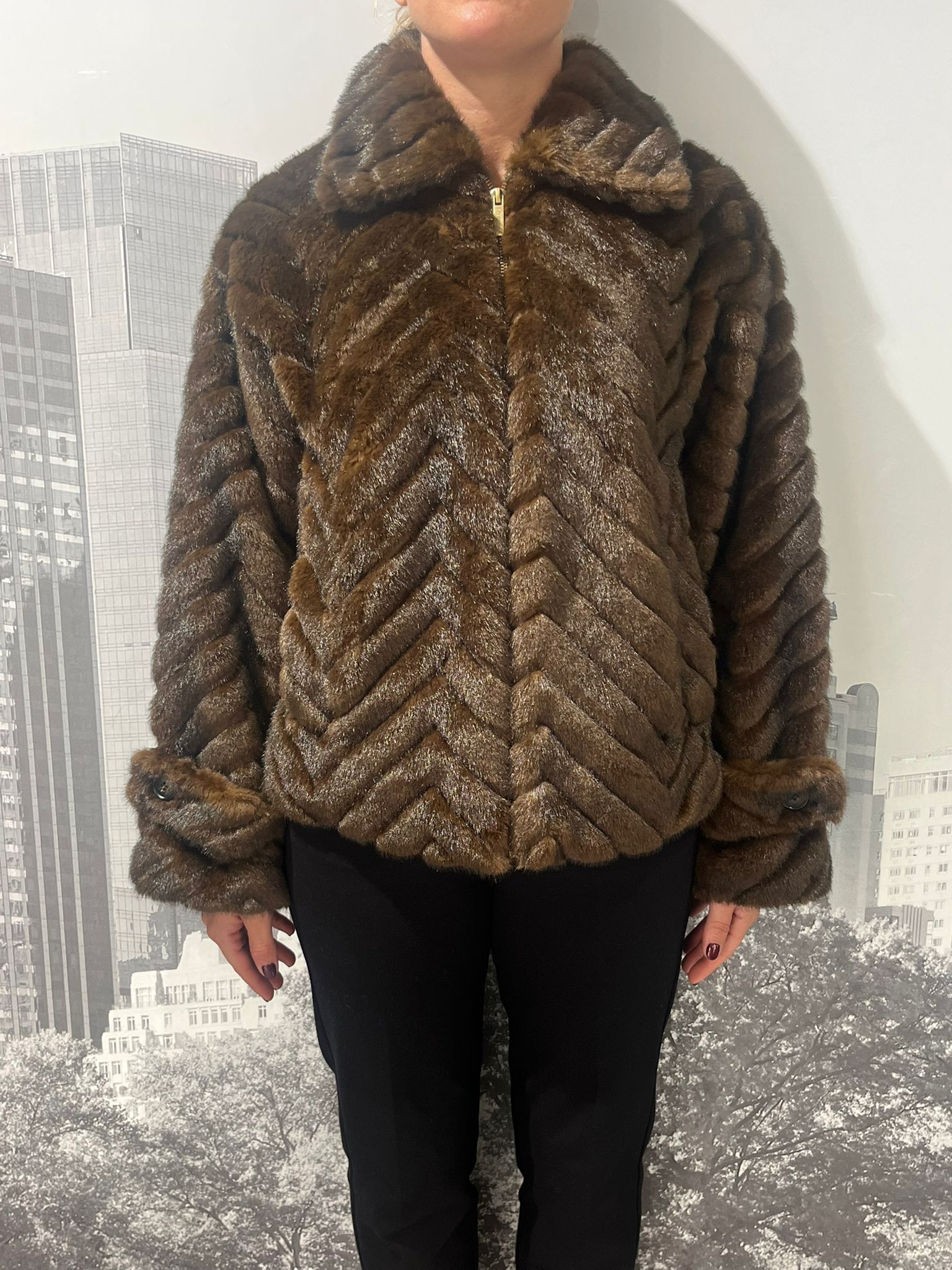 Giubbotto Eco Pelliccia