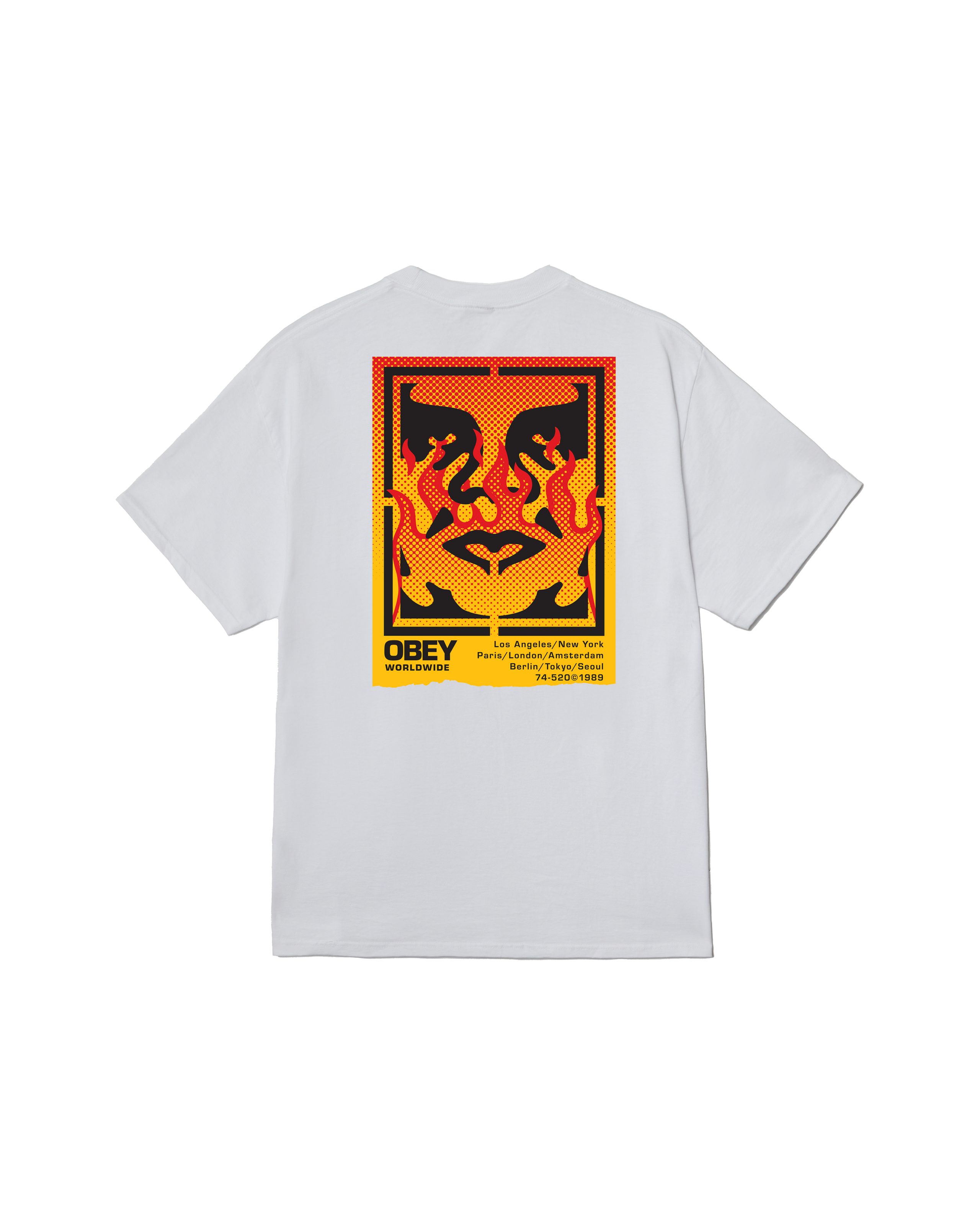 T-shirt OBEY ICON STENCIL FLAME