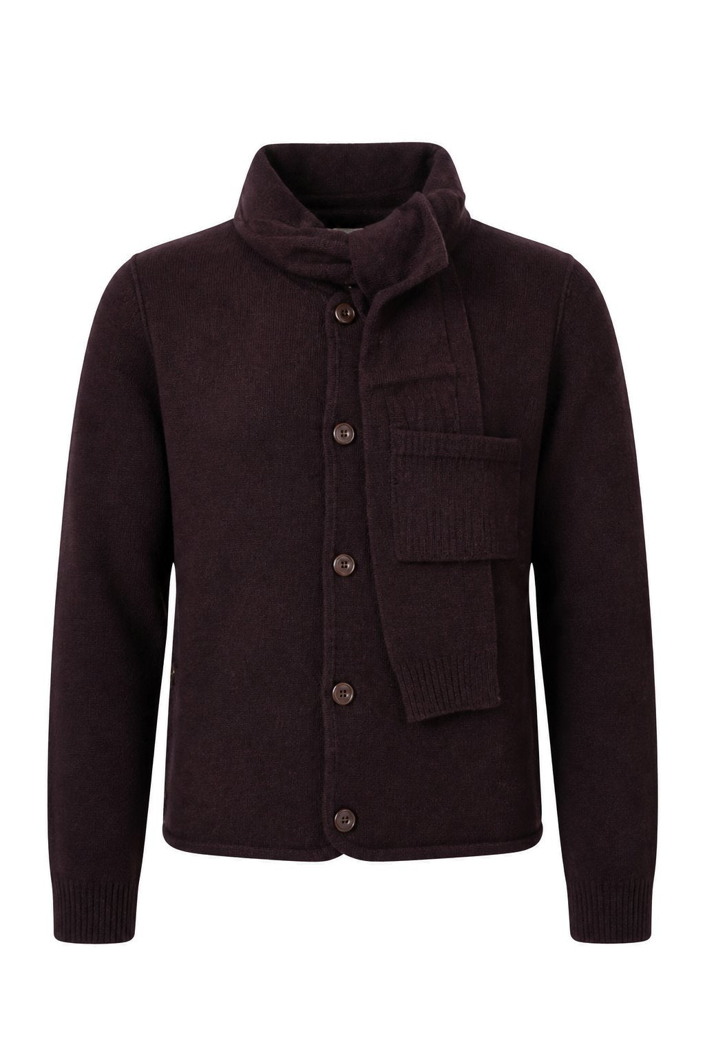 Tie Cardigan WOMAN Cashmere wool blend