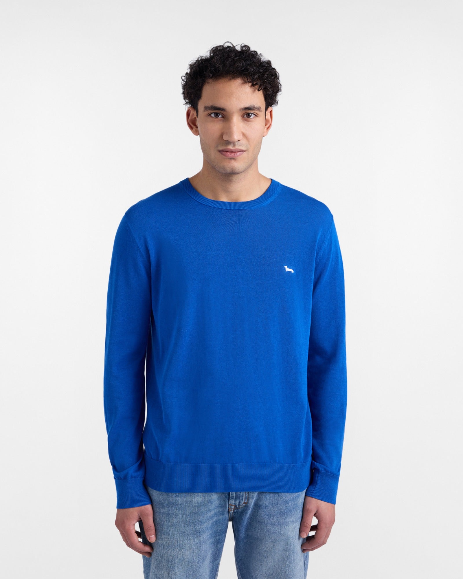 Pullover girocollo in cotone