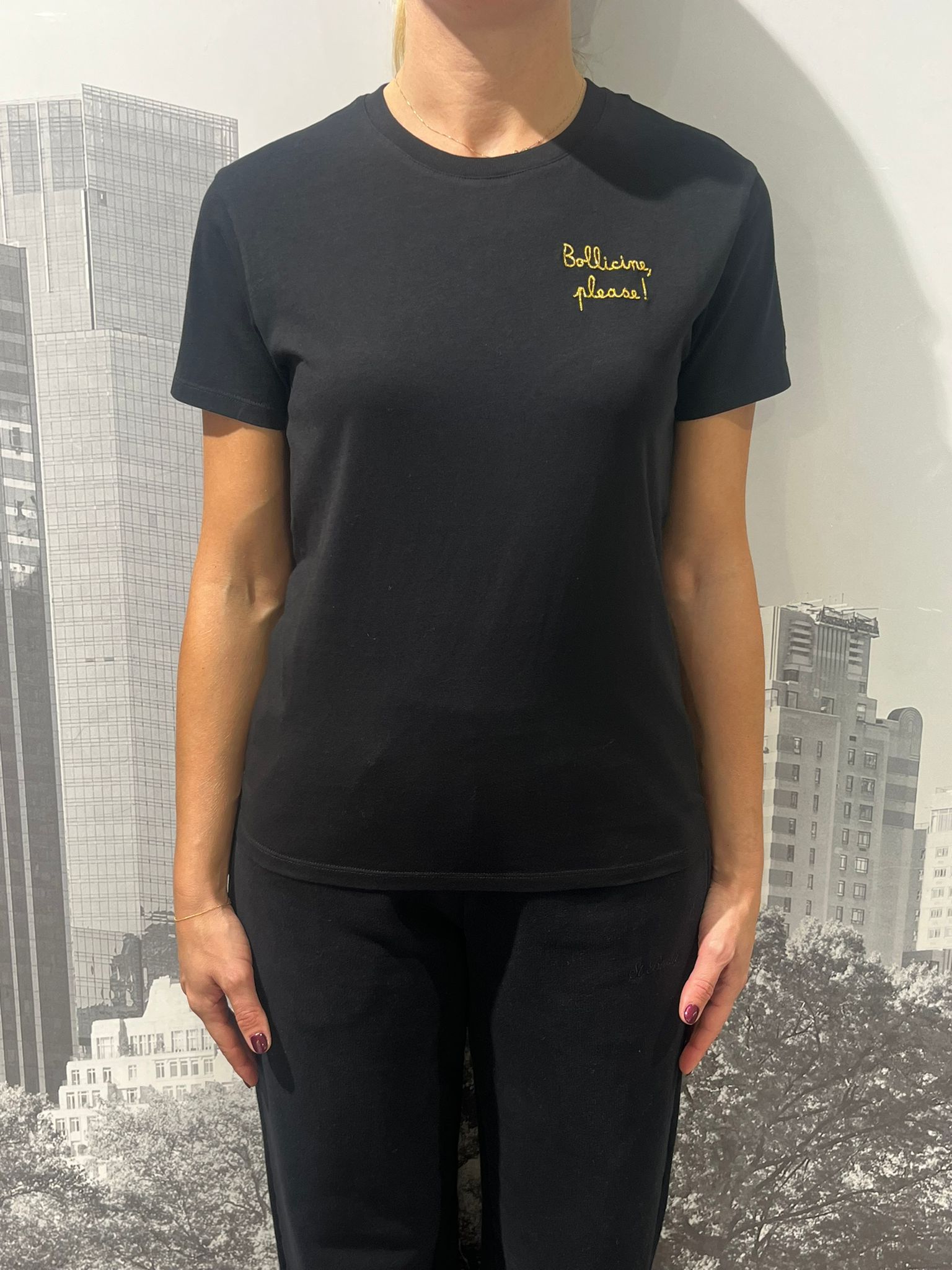 T-shirt EMILIE W '' BOLLICINE PLEASE "