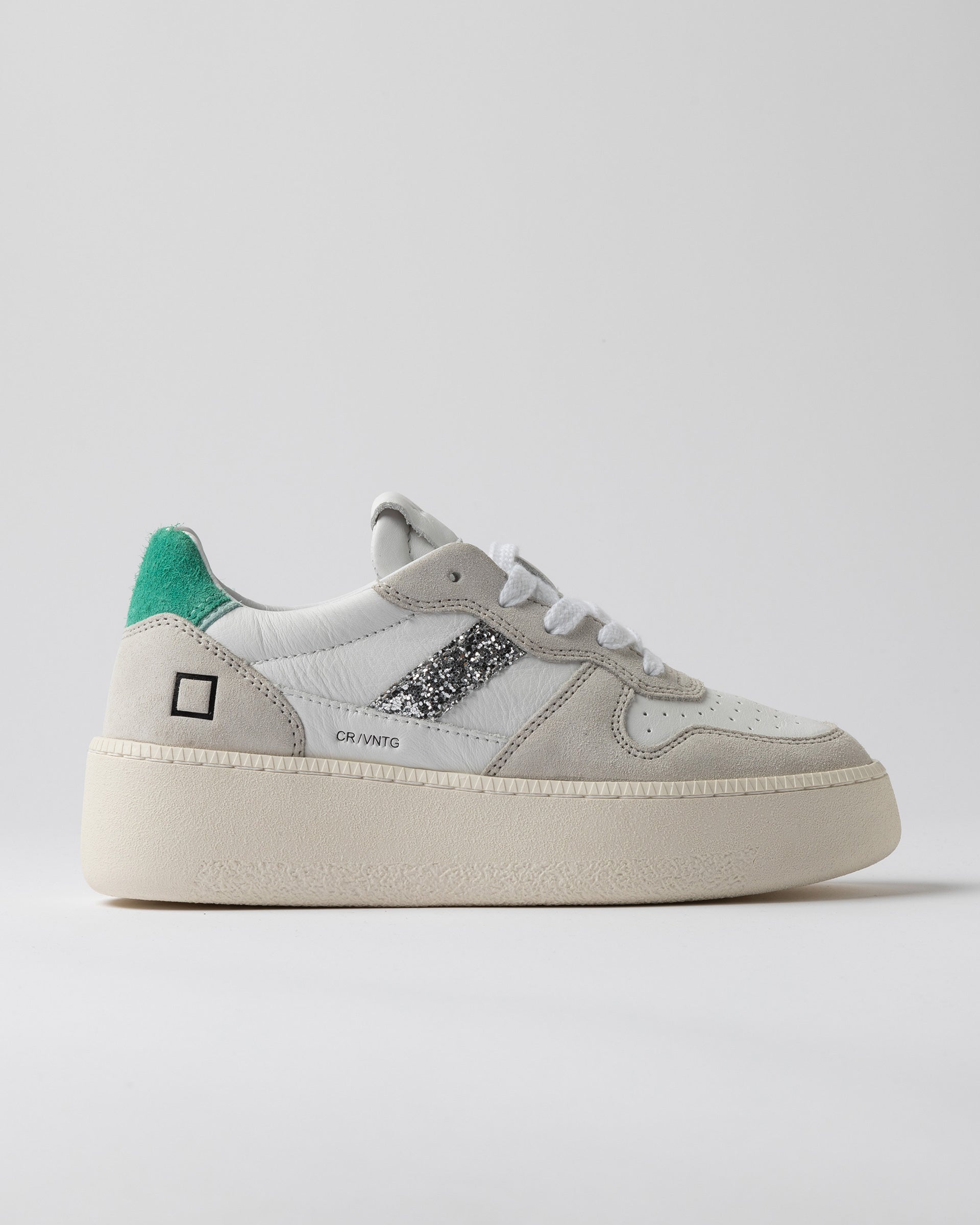 Sneakers COURT PLATFORM VINTAGE WHITE-GREEN
